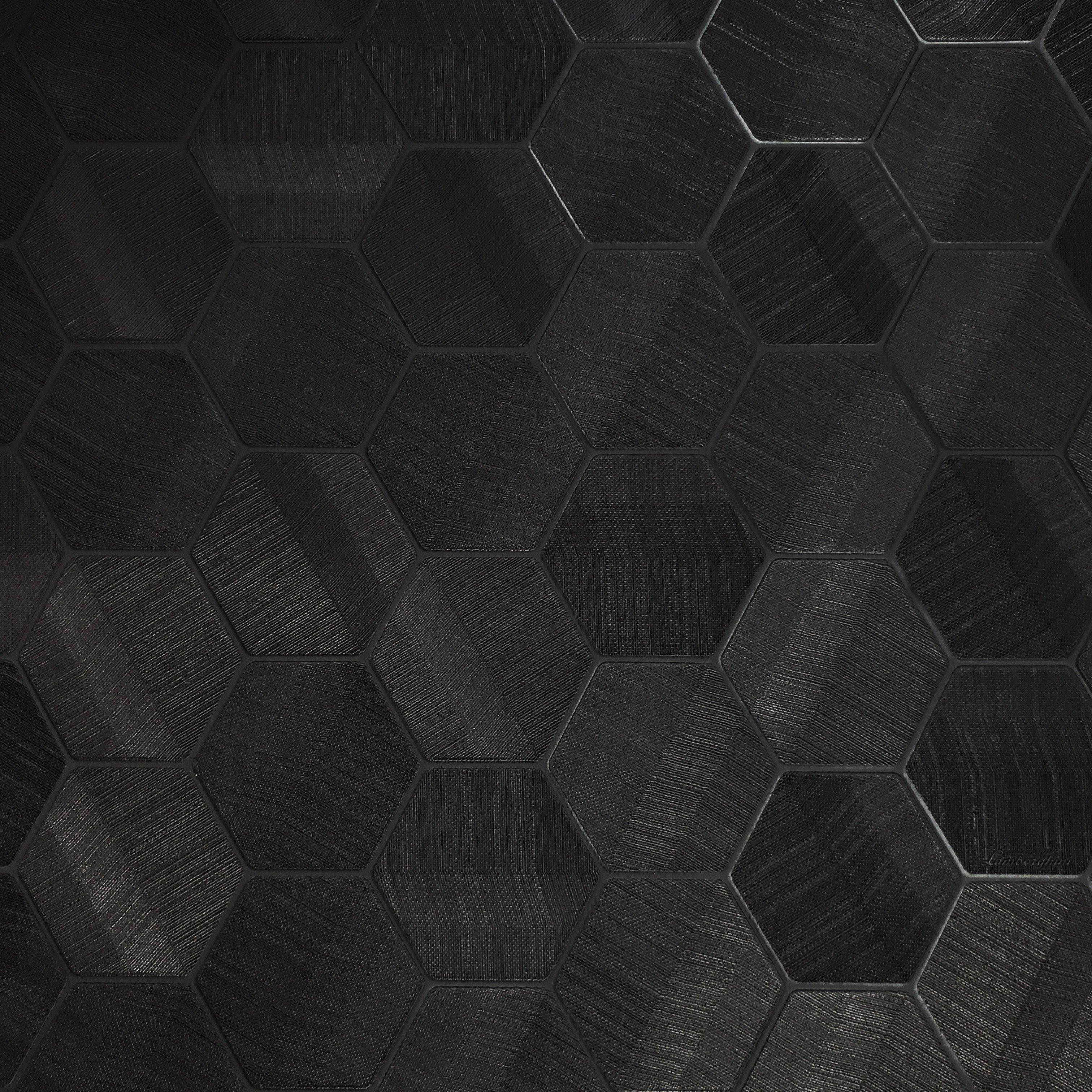 Hexagon Black Pattern Wallpapers