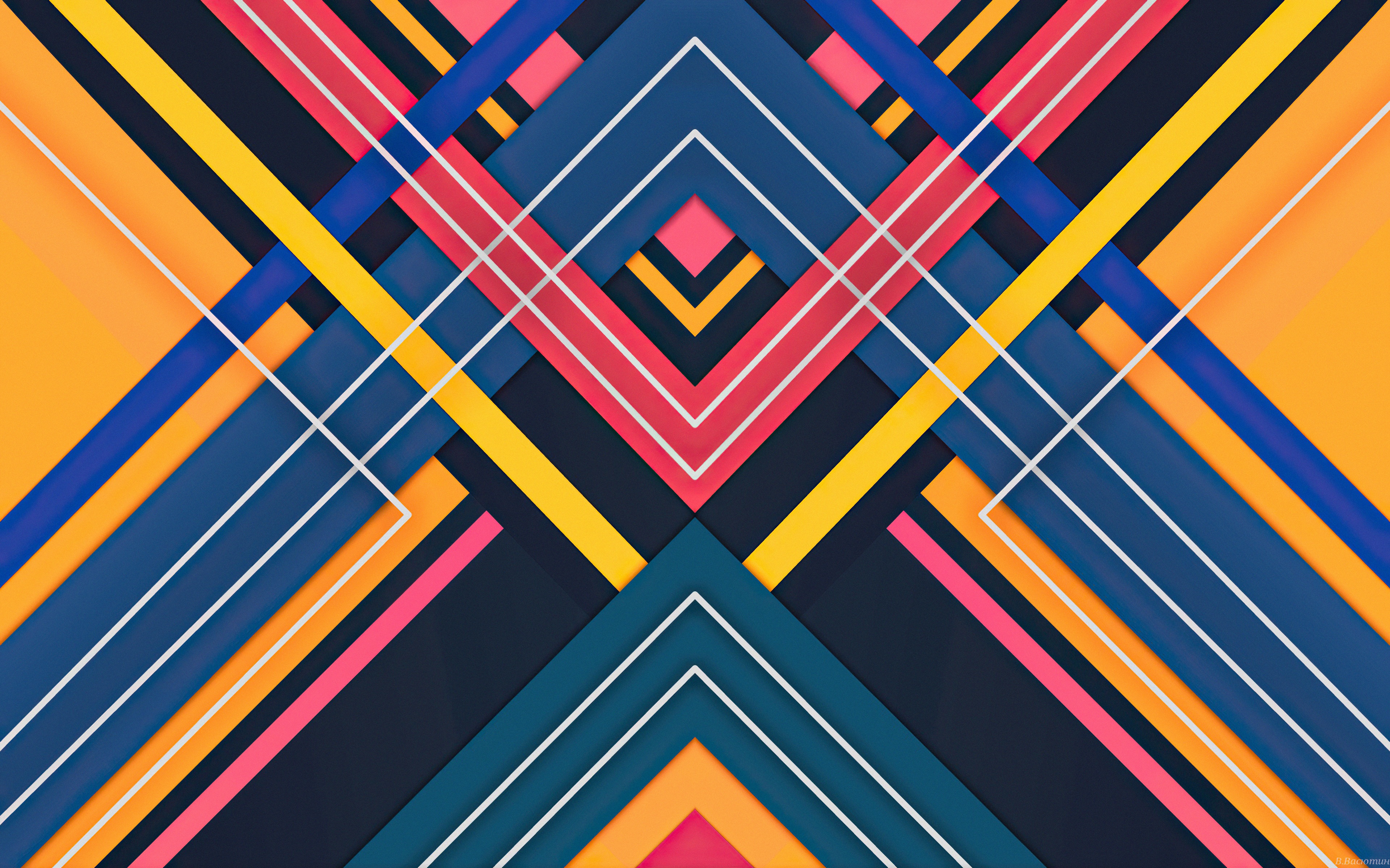 Geometric Shapes Colorful Patterns 2020 Wallpapers