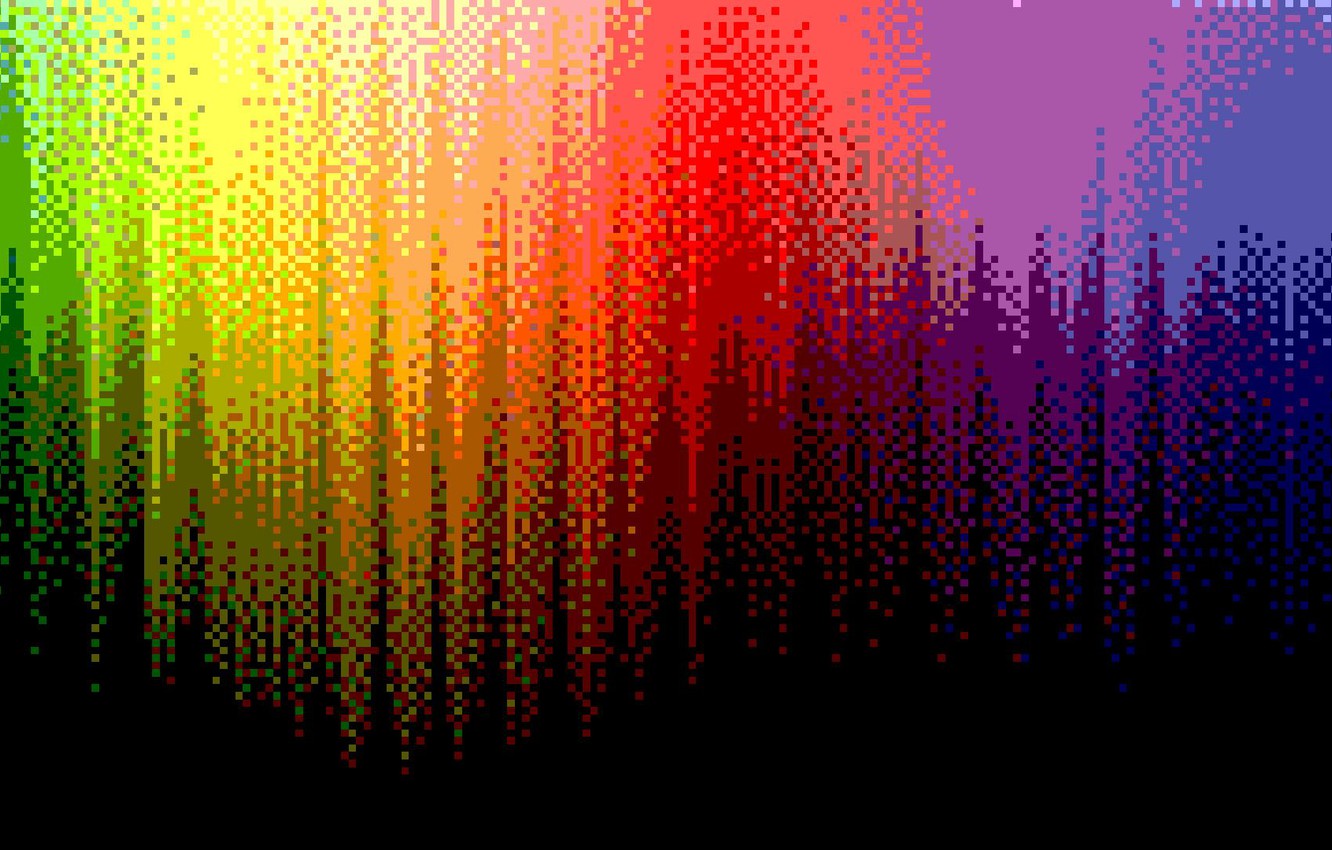 Colorful Pixel Grid Wallpapers