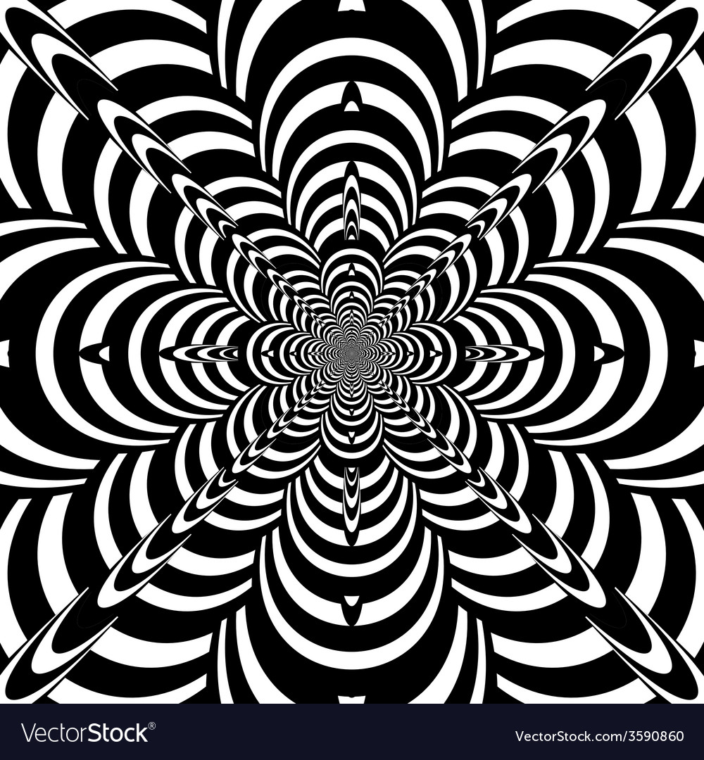 Hypnotism Monochrome Pattern Wallpapers