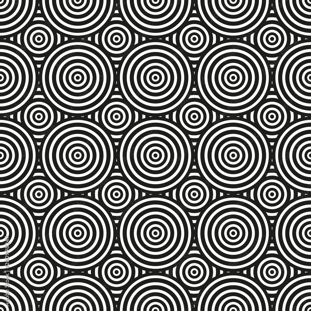 Hypnotism Monochrome Pattern Wallpapers