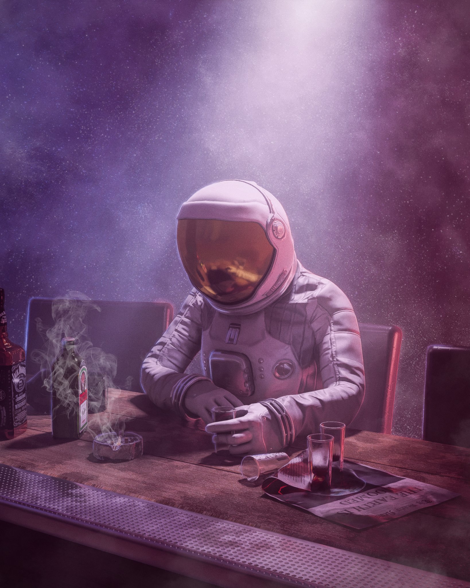 Astronaut 3D Artwork Wallpapers