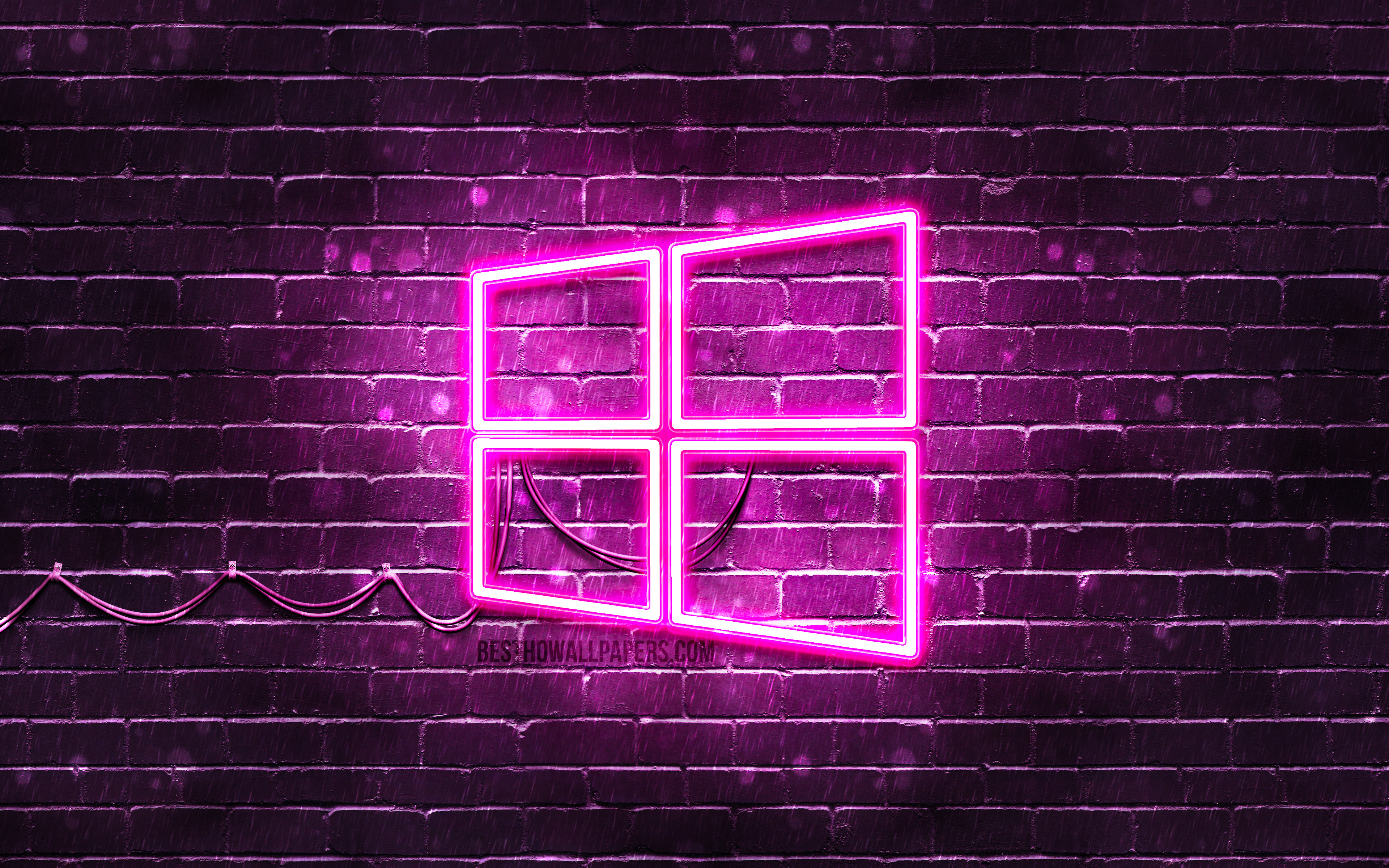 Windows 10 Neon Logo Wallpapers