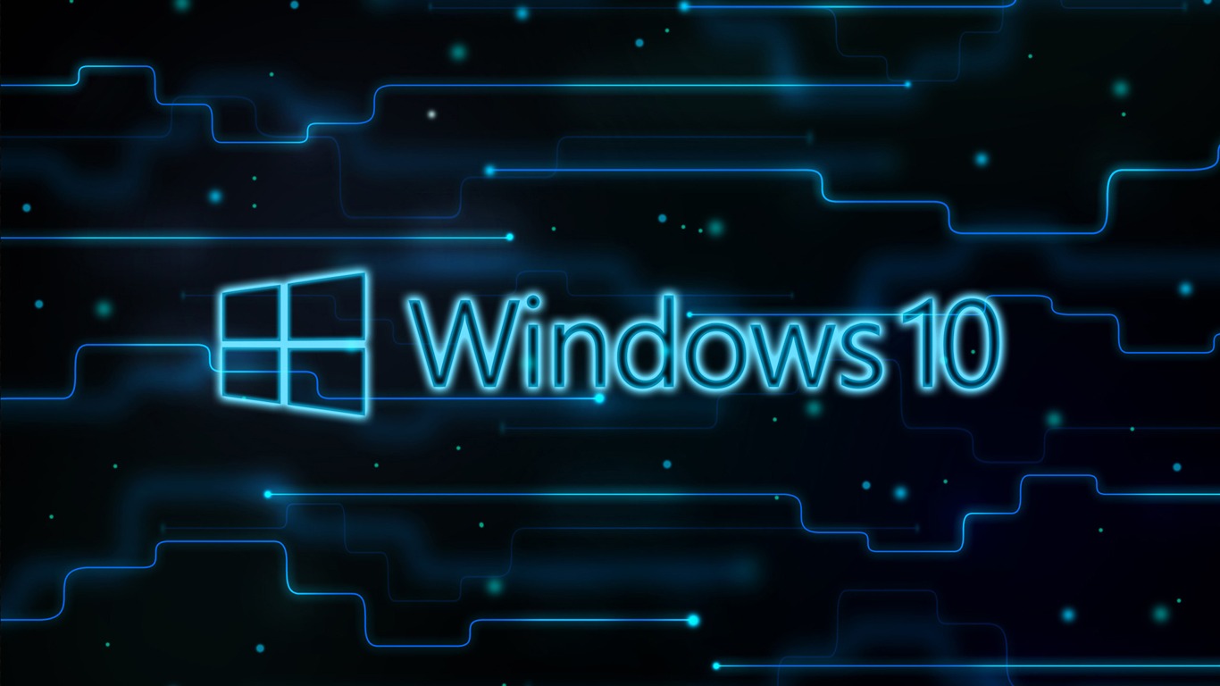 Windows 10 Neon Logo Wallpapers