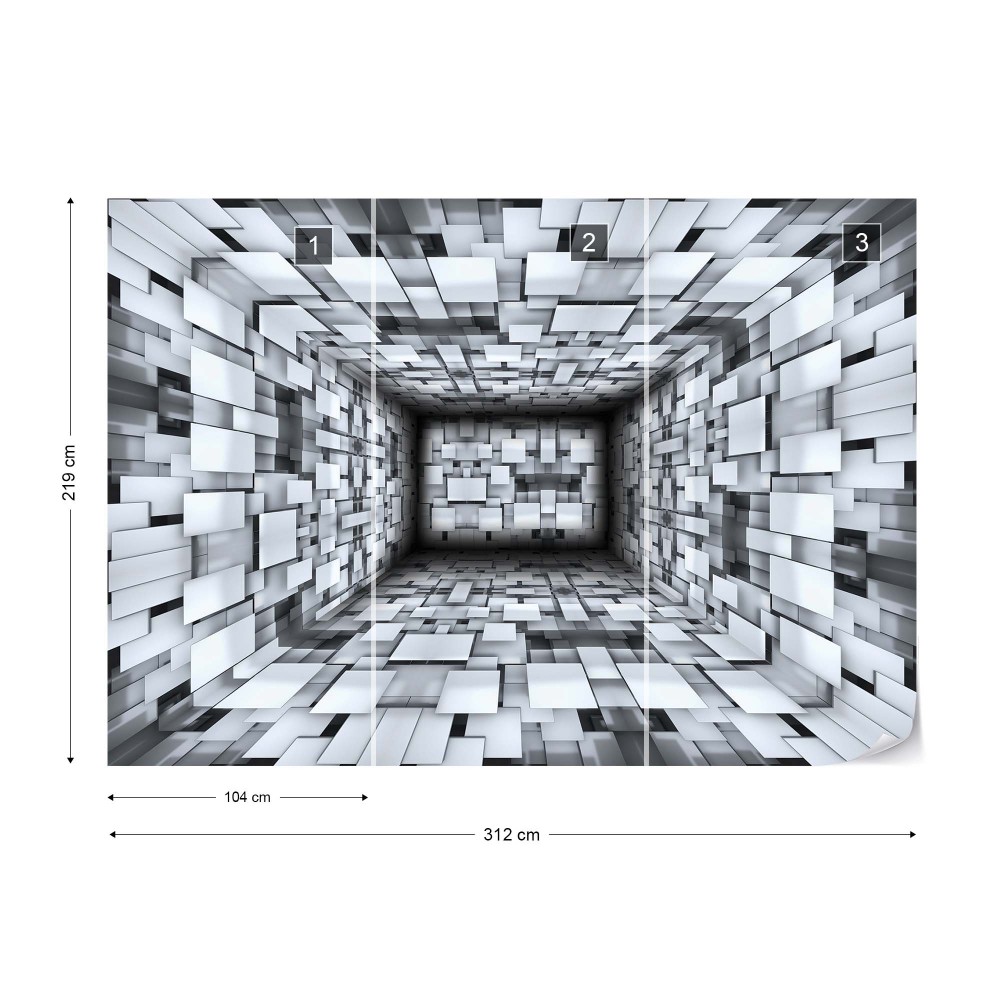 Square 3D Tunnel Wallpapers