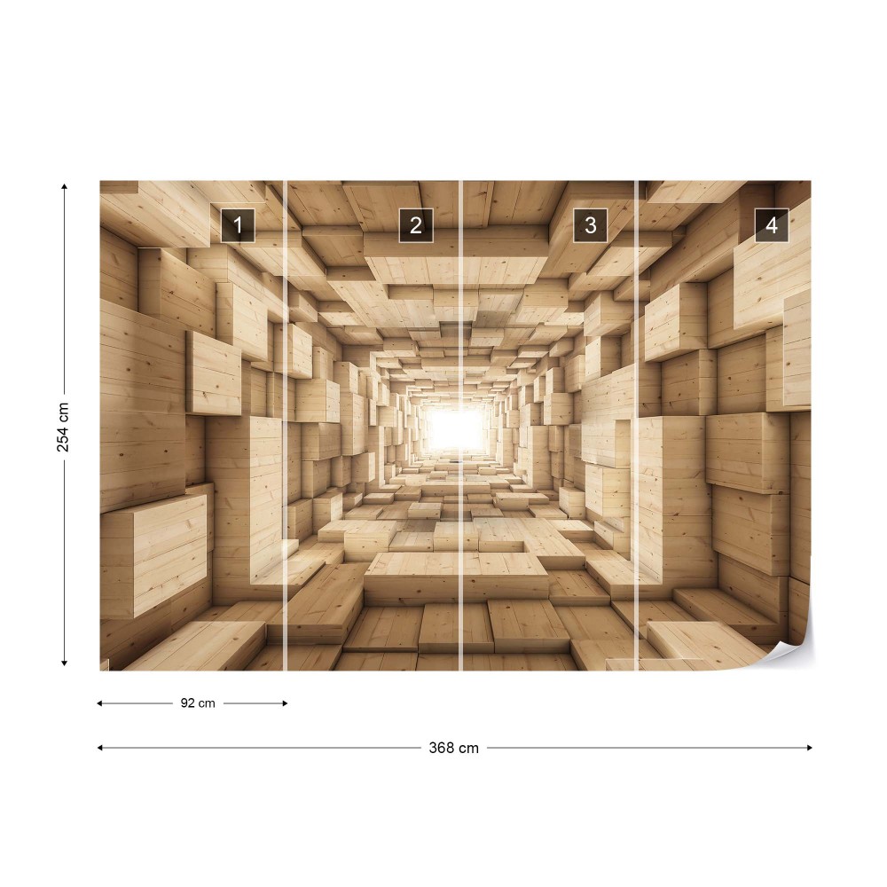 Square 3D Tunnel Wallpapers