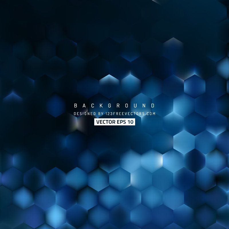 Black Blue Hexagon Pattern Wallpapers