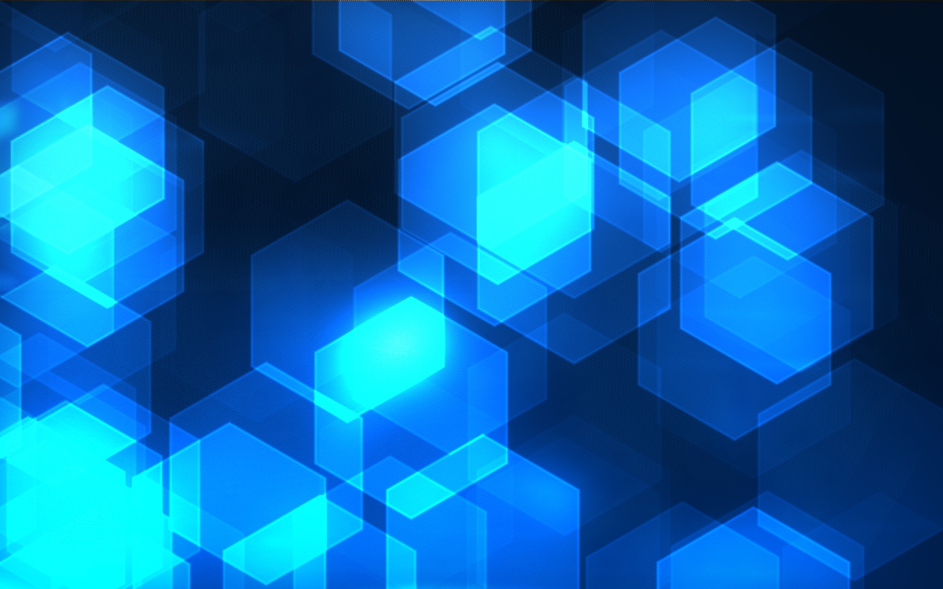 Black Blue Hexagon Pattern Wallpapers