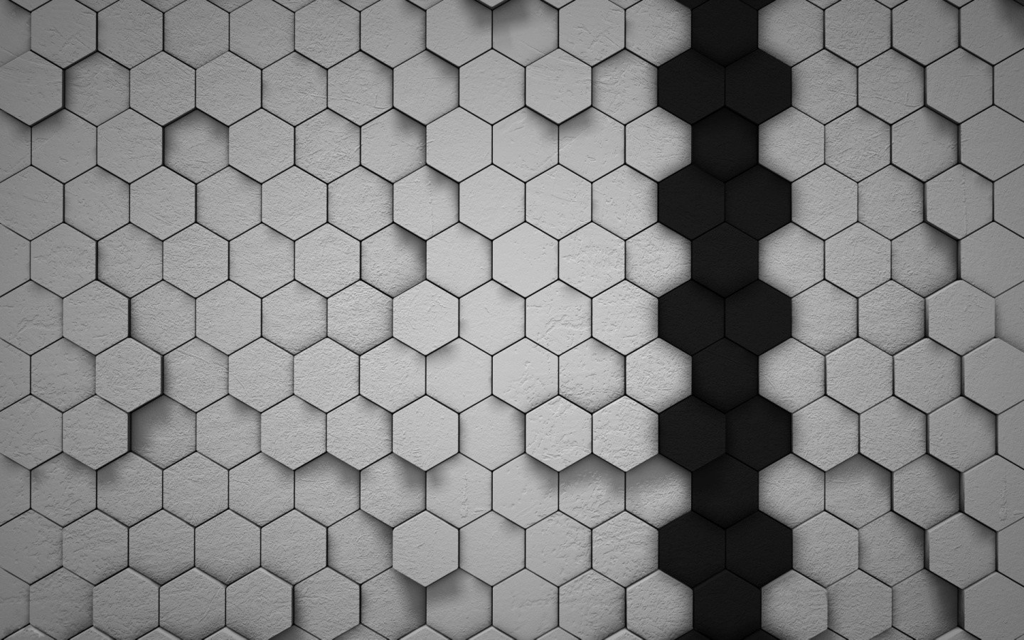 Black Blue Hexagon Pattern Wallpapers