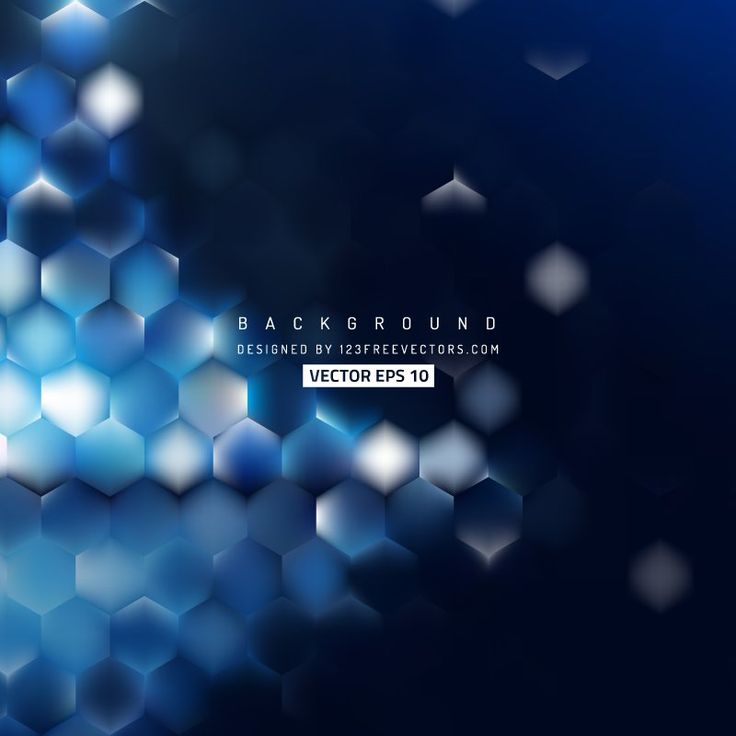 Black Blue Hexagon Pattern Wallpapers