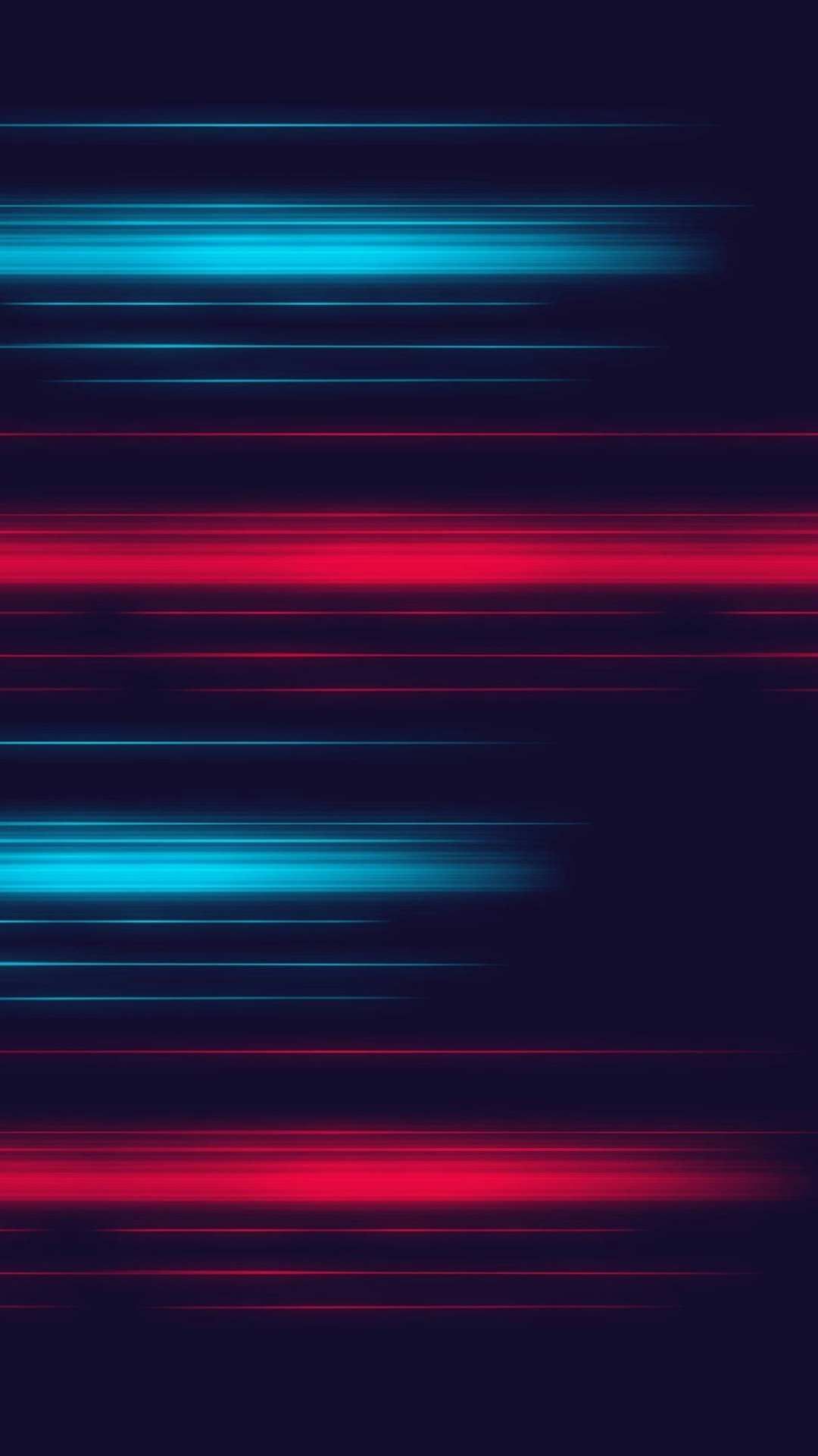 Blue Abstract Shape Neon Lines Wallpapers