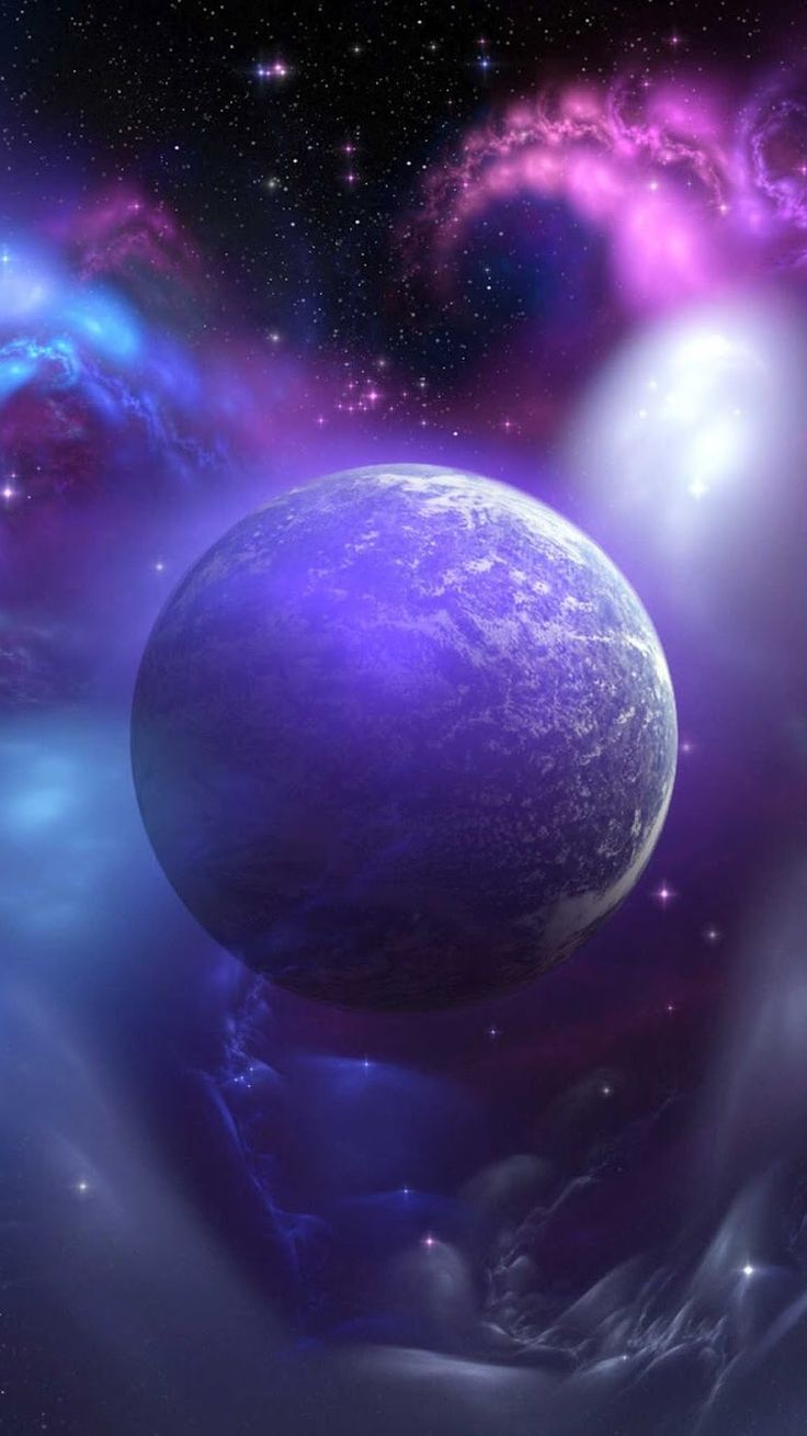 Artistic Purple Planet Wallpapers