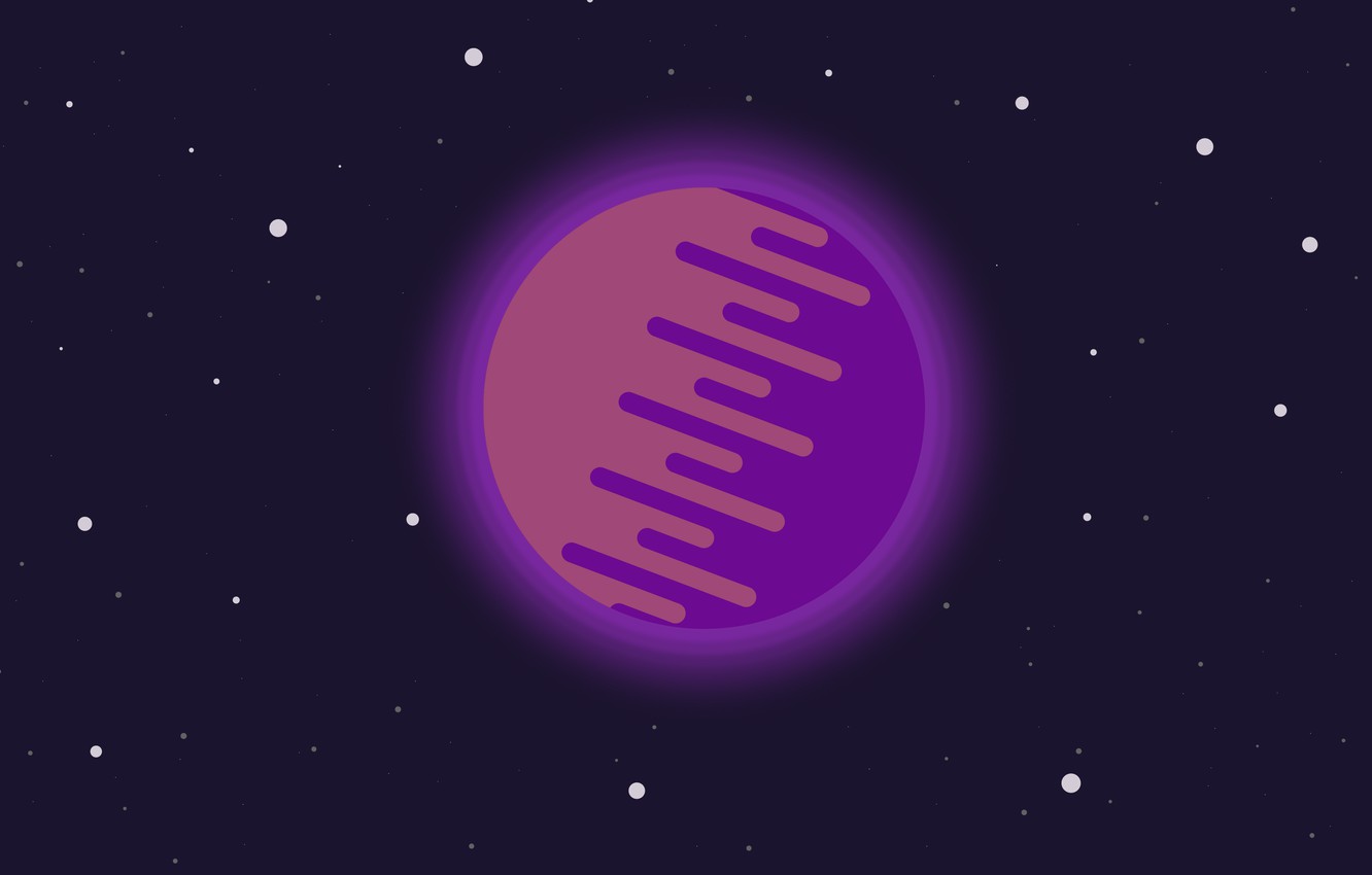 Artistic Purple Planet Wallpapers