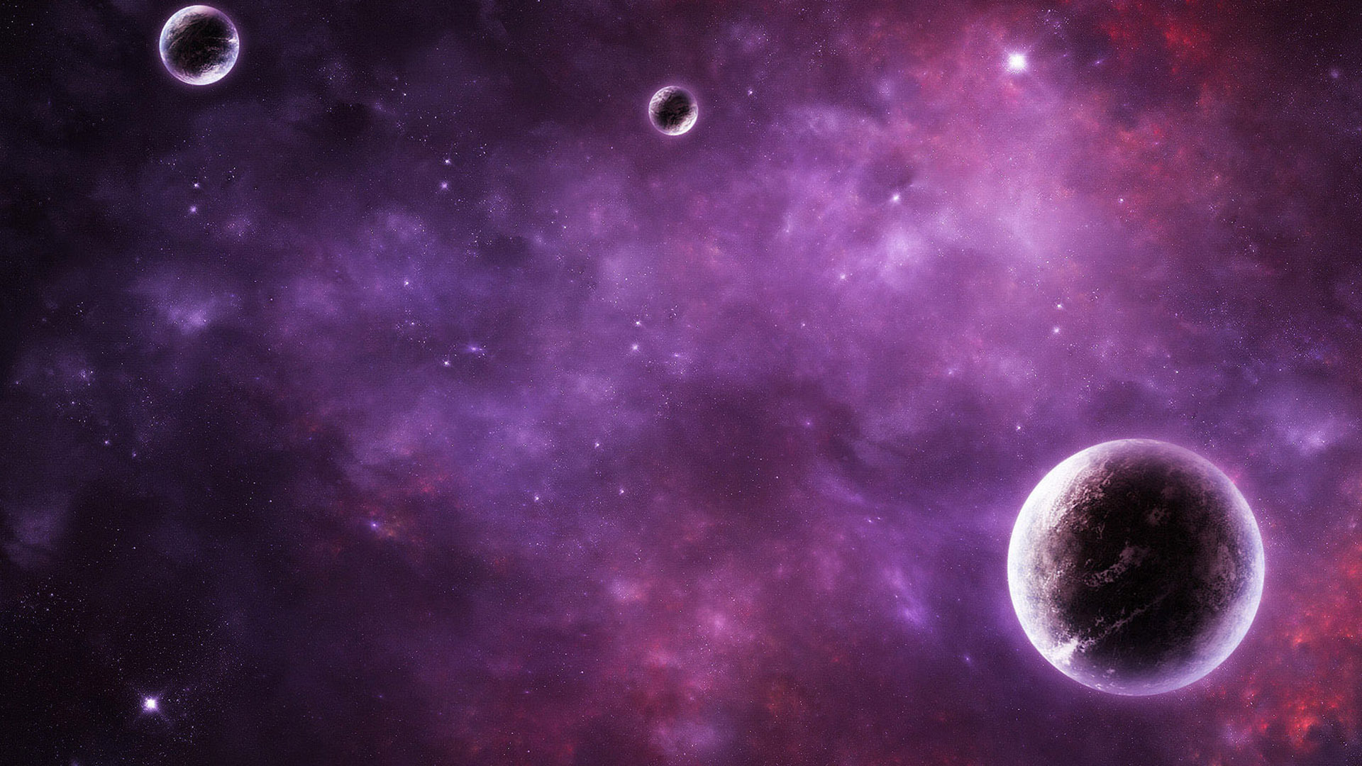 Artistic Purple Planet Wallpapers