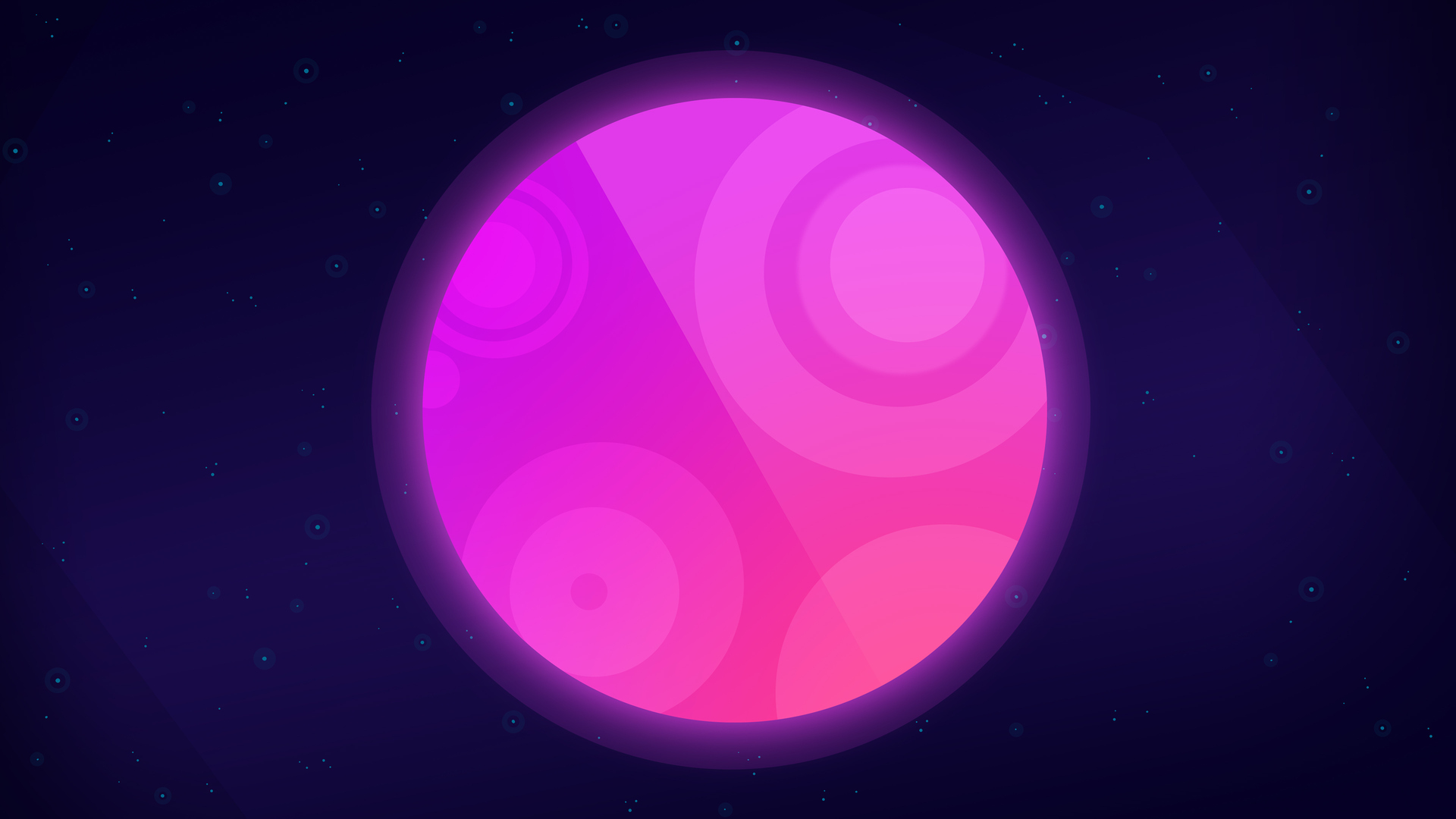 Artistic Purple Planet Wallpapers