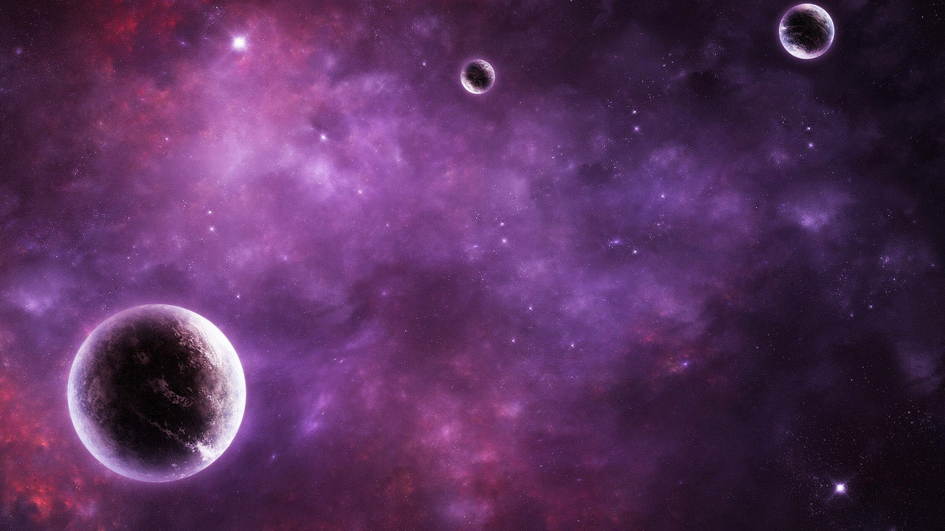 Artistic Purple Planet Wallpapers