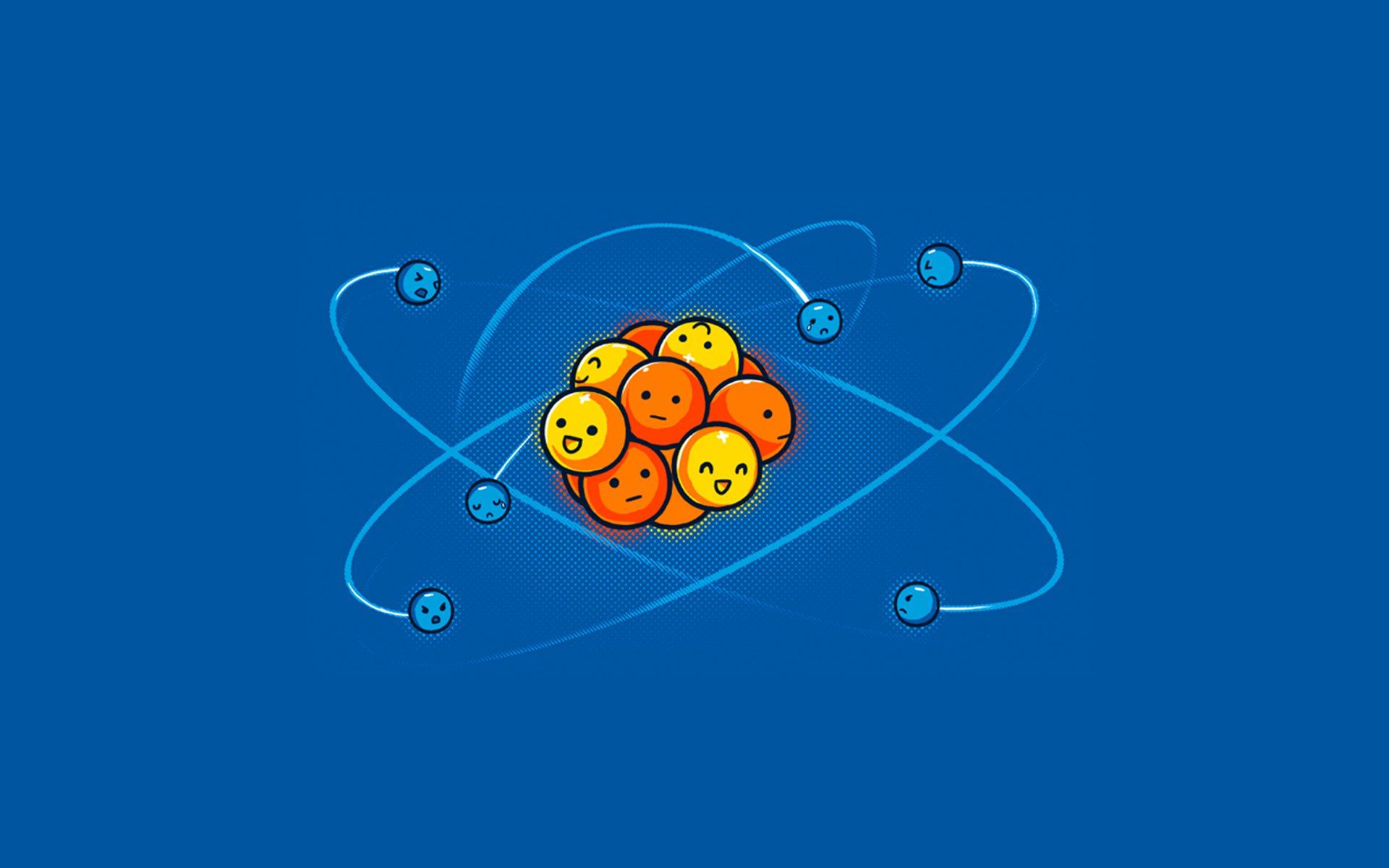 4K Atoms Abstract Wallpapers