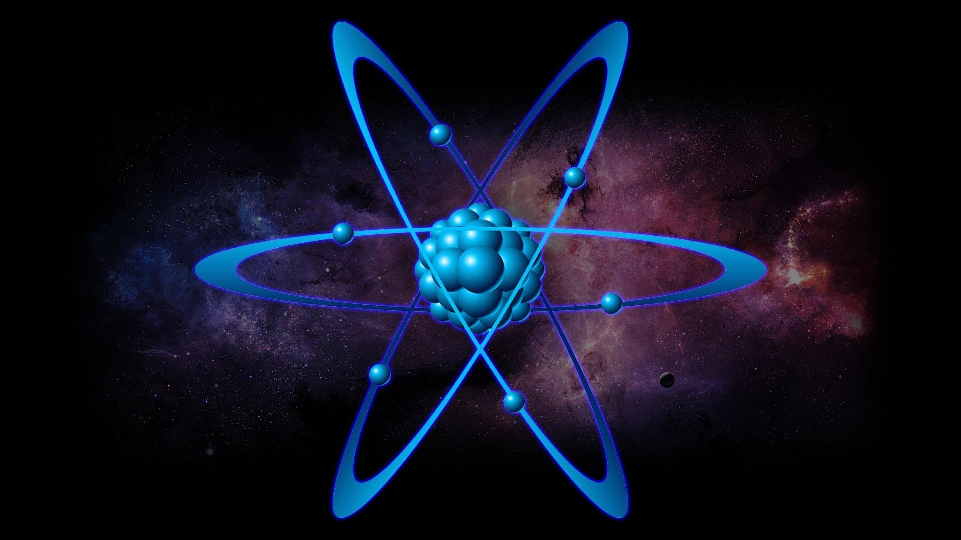 4K Atoms Abstract Wallpapers