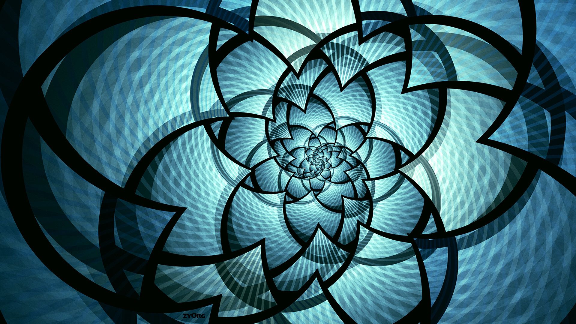 Blue Fractal Wallpapers