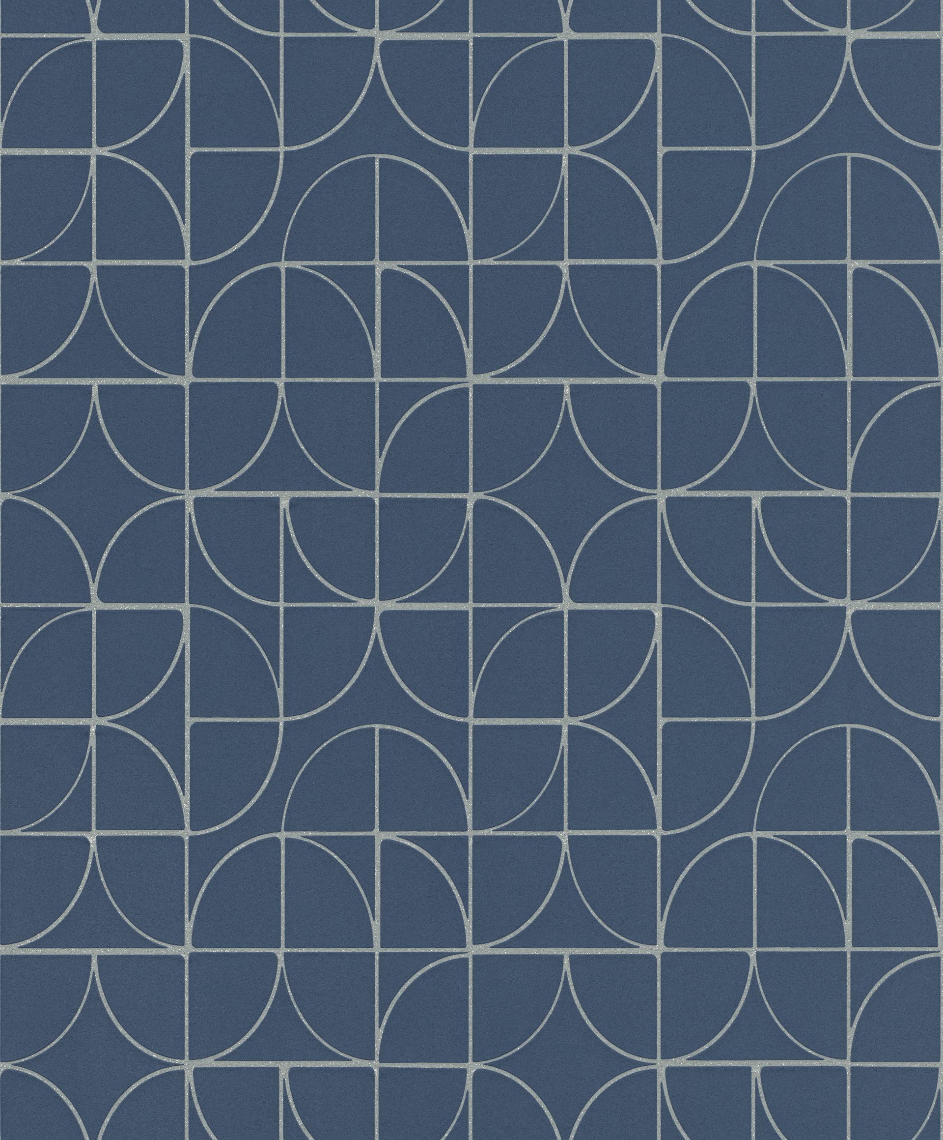 Geometry Shapes Pattern In Blue Wallpapers