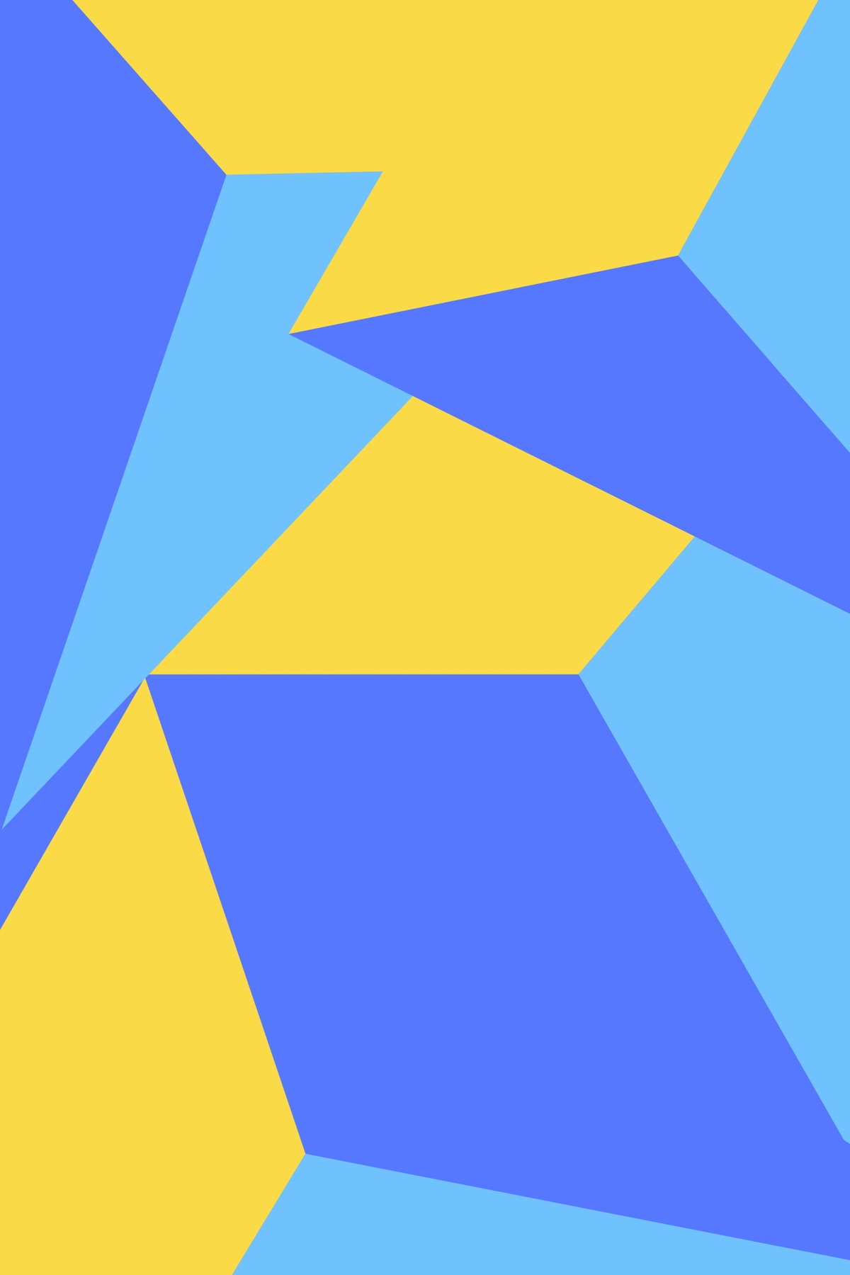 Geometry Shapes Pattern In Blue Wallpapers