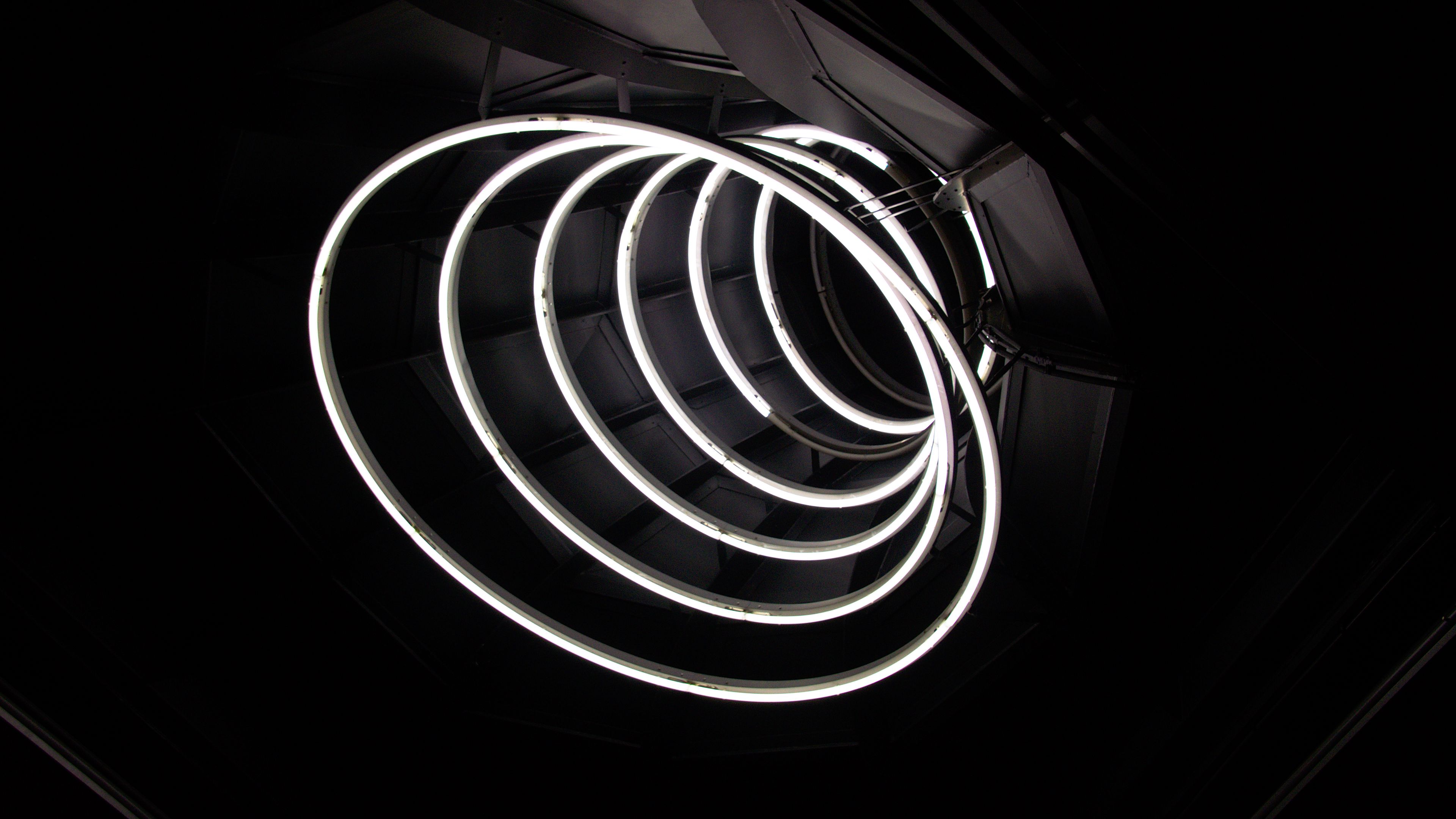 Spiral Line Neon Art Wallpapers