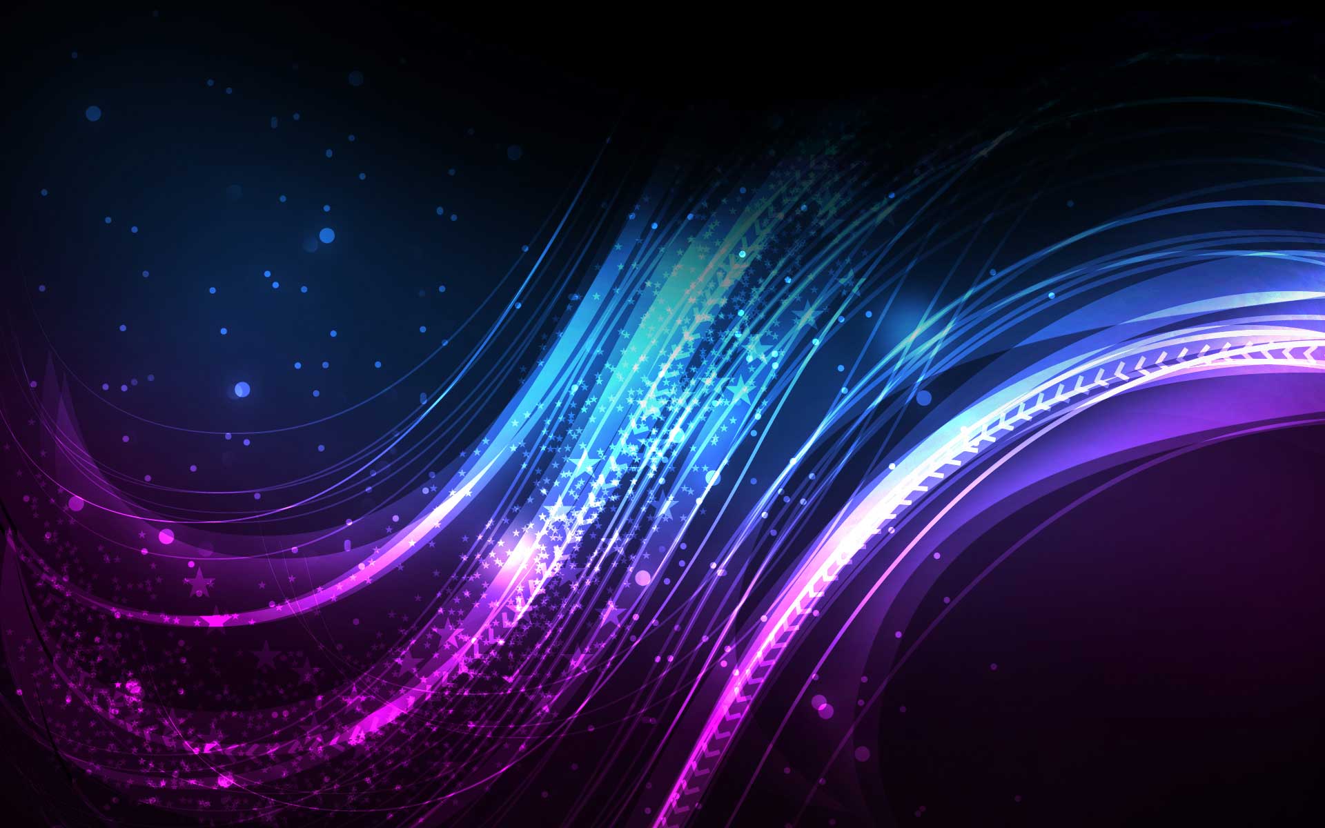 Spiral Line Neon Art Wallpapers