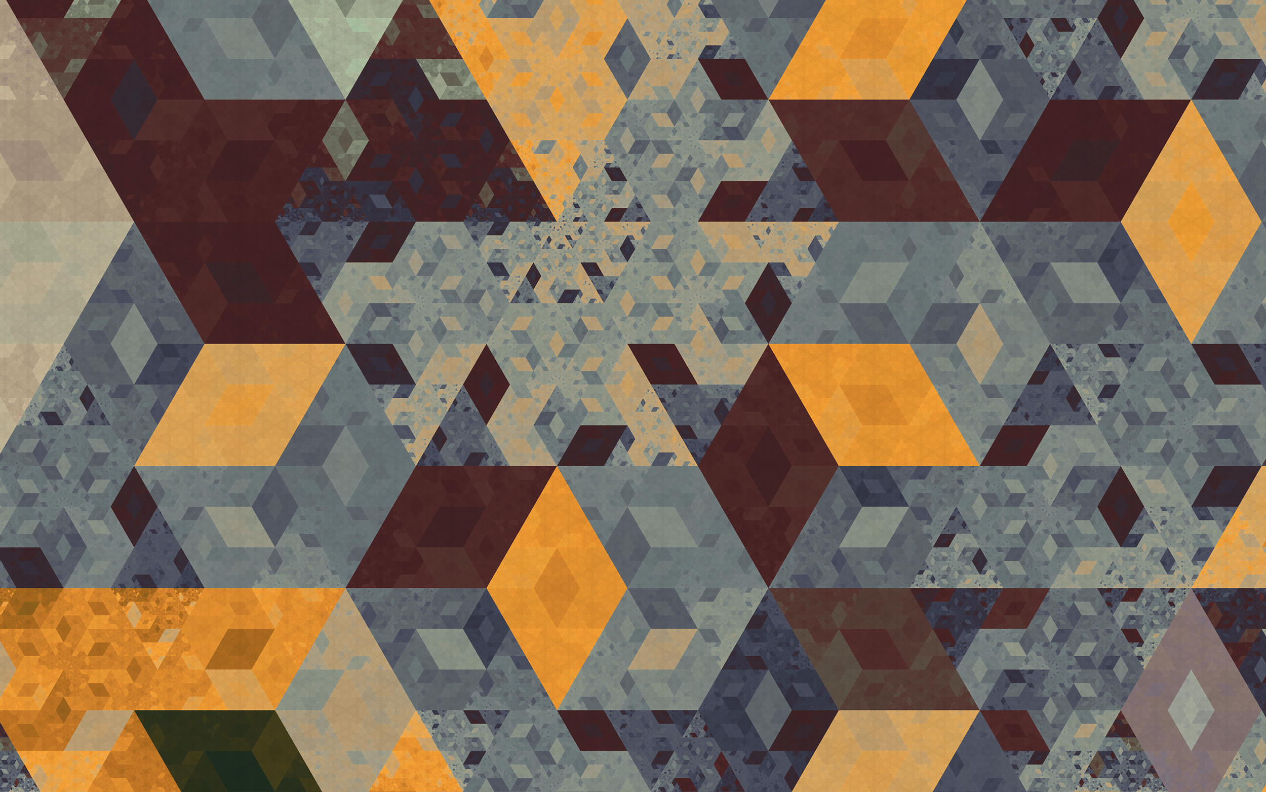 Triangle Pattern Digital Art Wallpapers