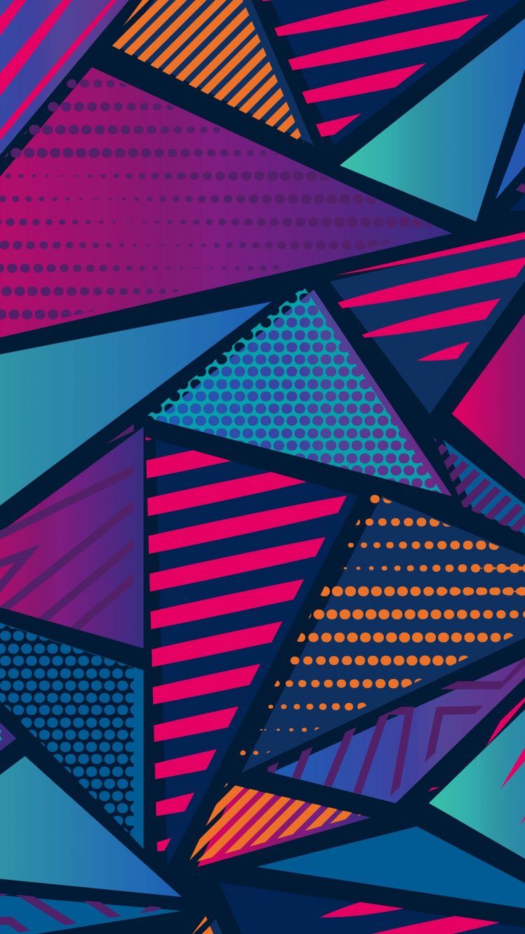 Triangle Pattern Digital Art Wallpapers