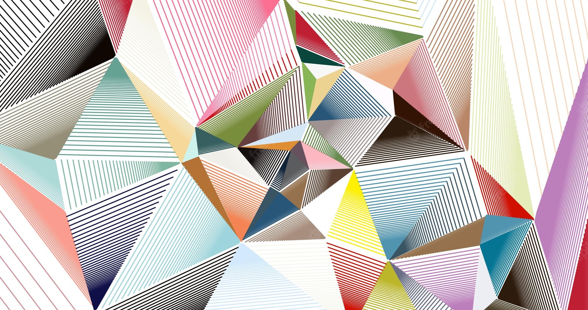 Triangle Pattern Digital Art Wallpapers