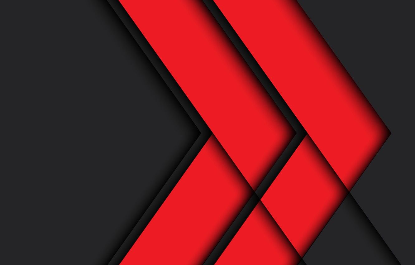 Red Artistic Left Arrow Wallpapers