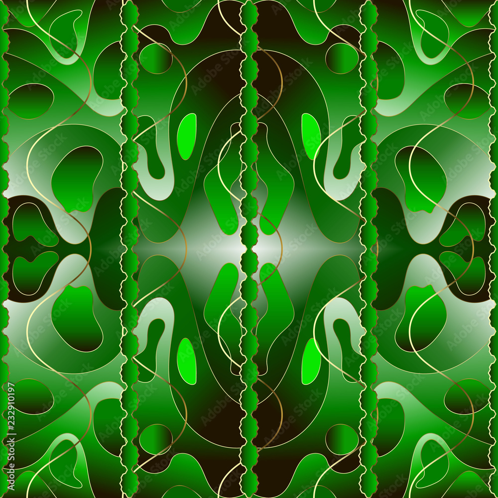 Beautiful Green Circular Pattern Wallpapers