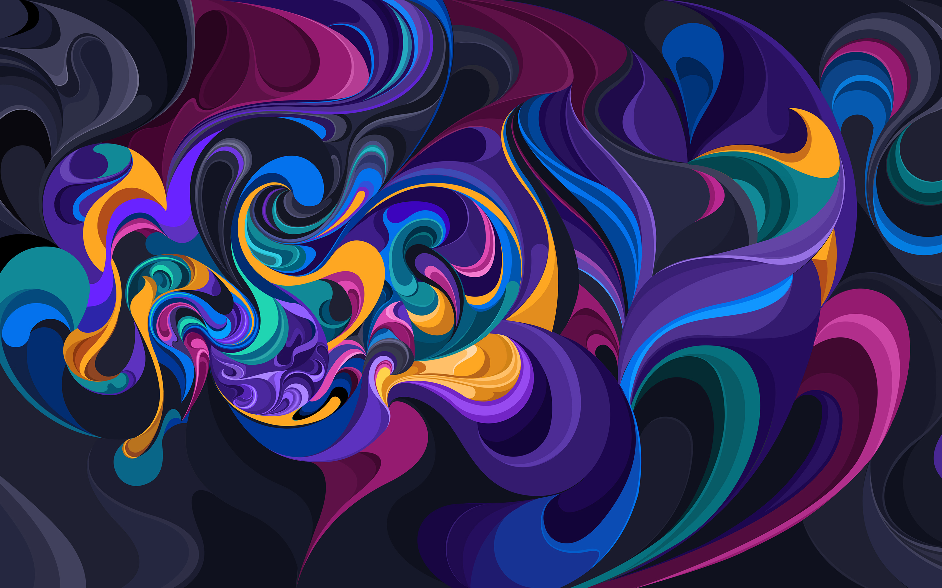 Artistic Waves Abstract Wallpapers