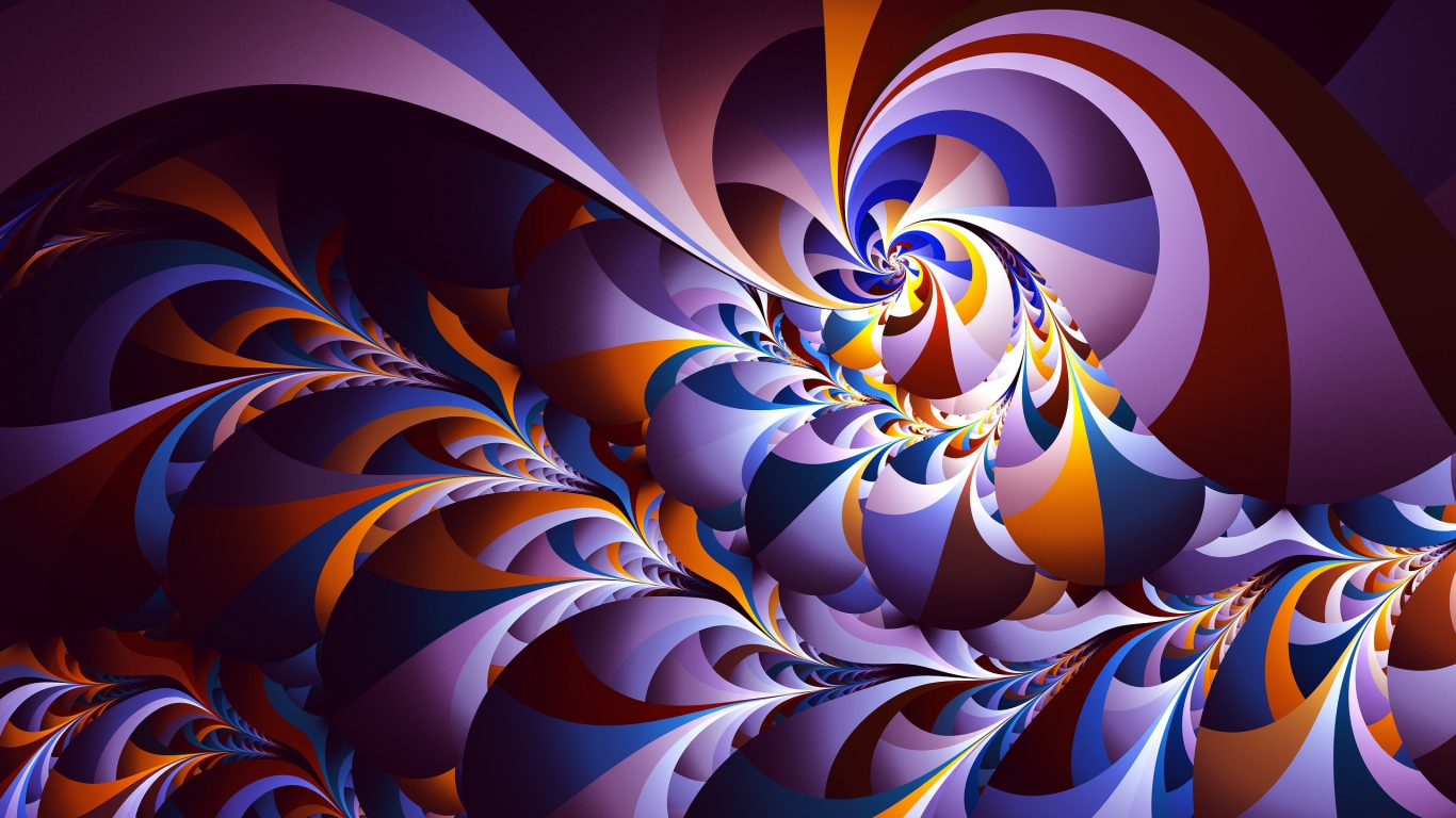 Fractal Digital Pattern Wallpapers