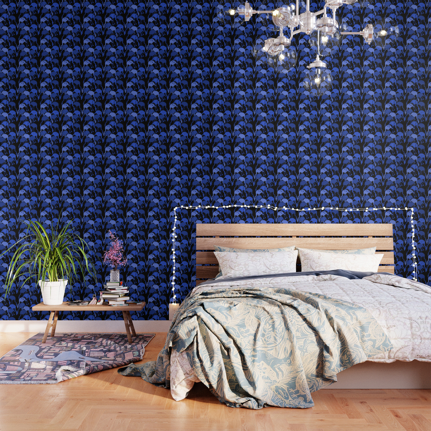 Blue Camouflage Pattern Wallpapers