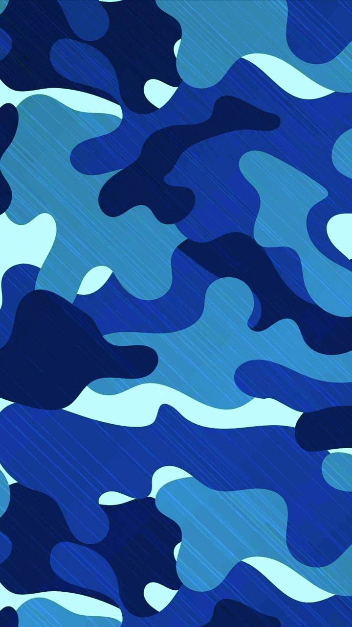 Blue Camouflage Pattern Wallpapers