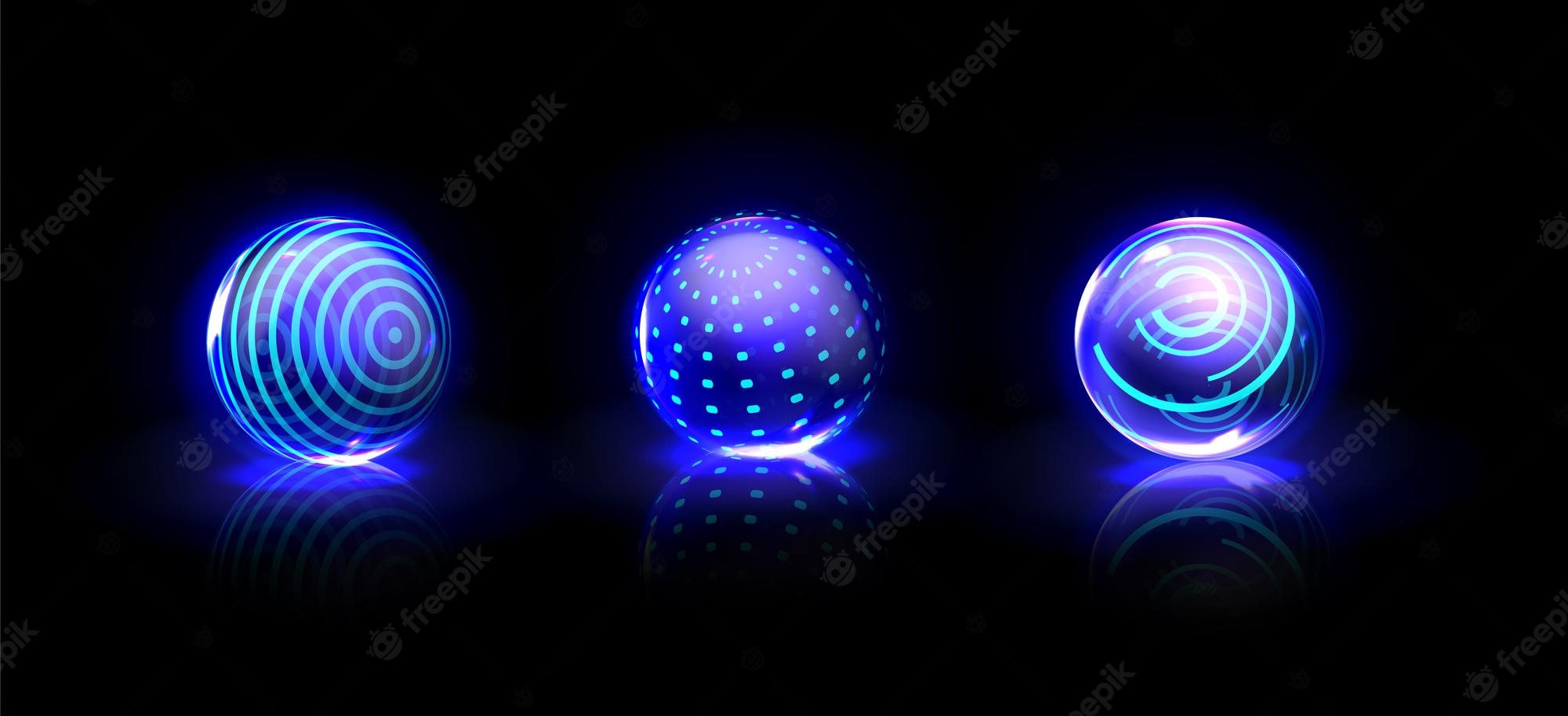 Acrylic Half Colorful Abstract Sphere Wallpapers