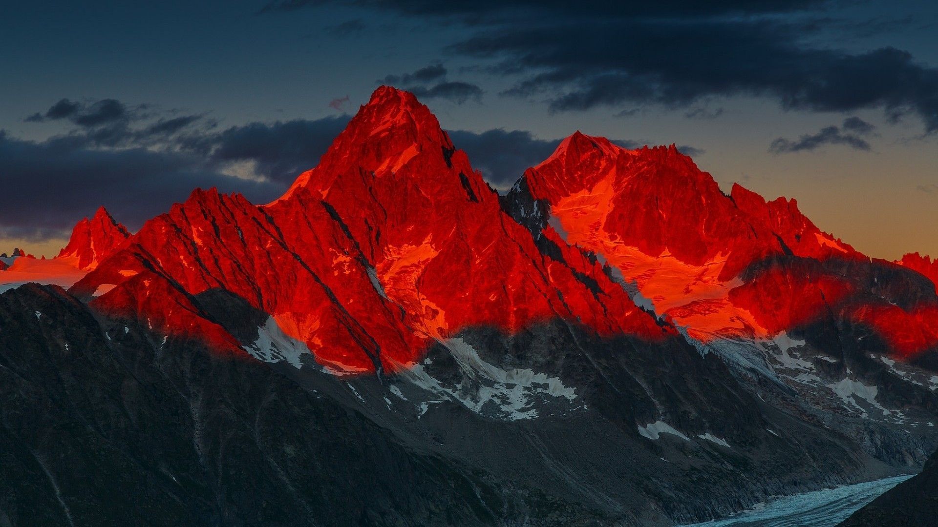 Fractal Red Mountains Wallpapers