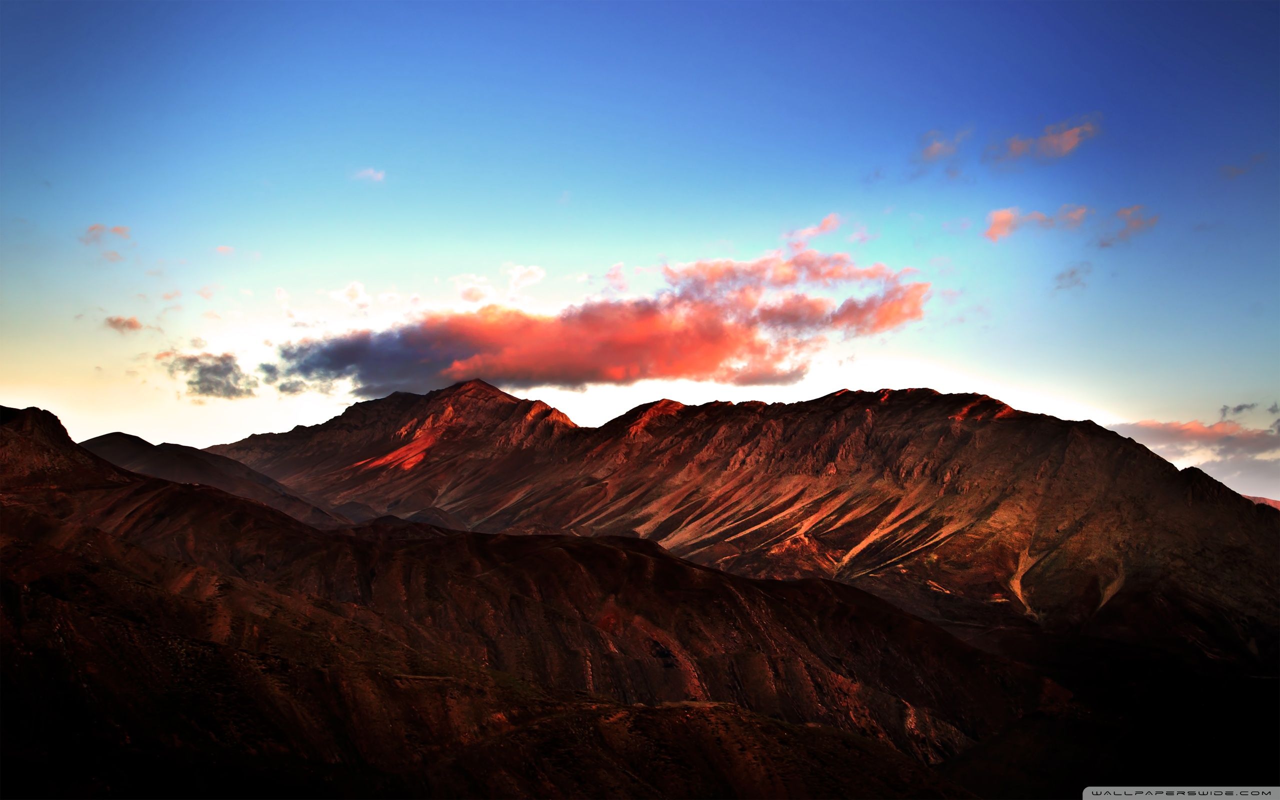 Fractal Red Mountains Wallpapers