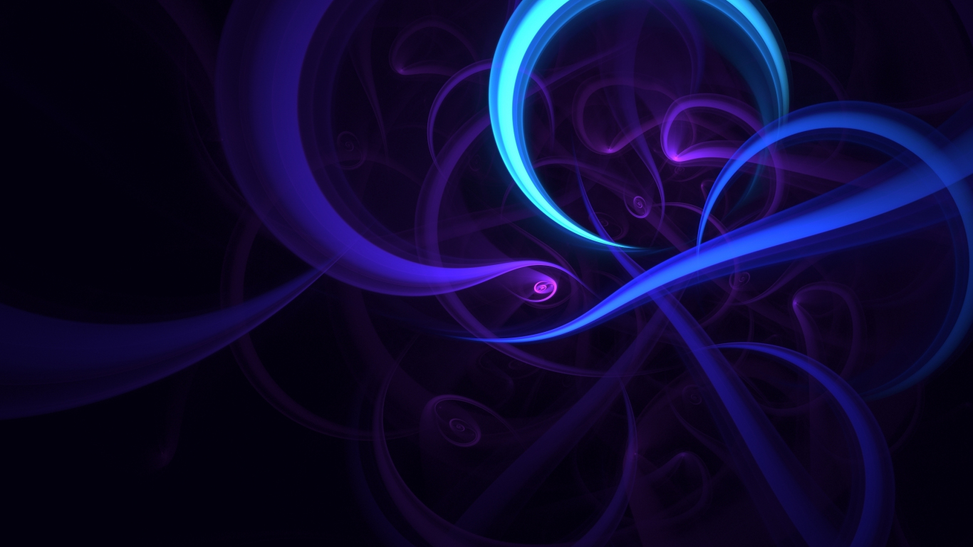 Neon Glowing Fractal Wallpapers