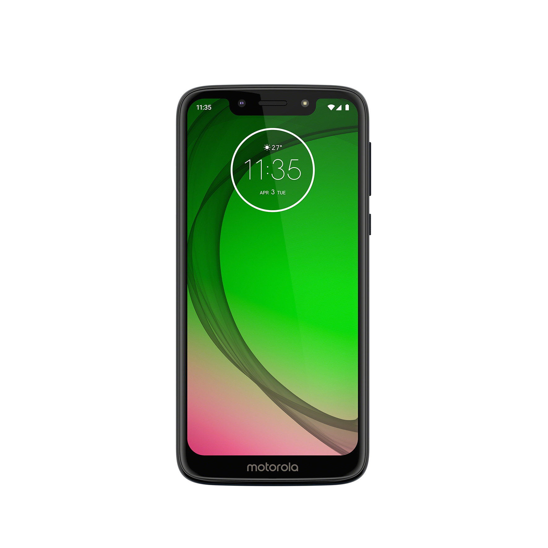 Half Green Light Moto G7 Stock Wallpapers