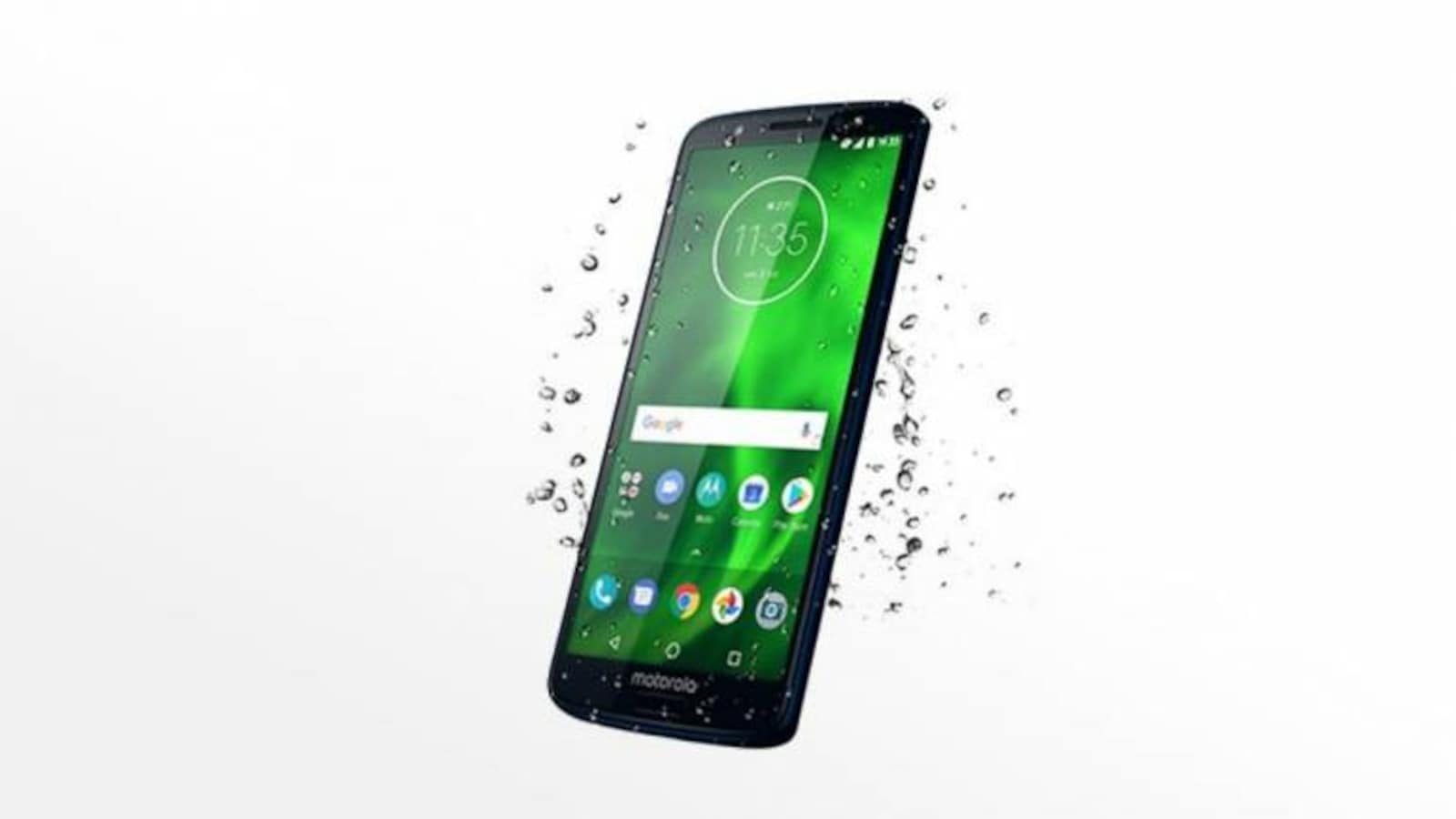 Half Green Light Moto G7 Stock Wallpapers