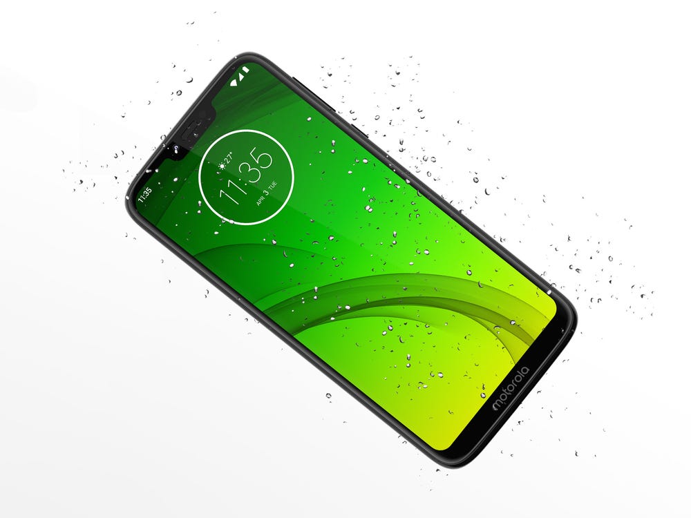 Half Green Light Moto G7 Stock Wallpapers