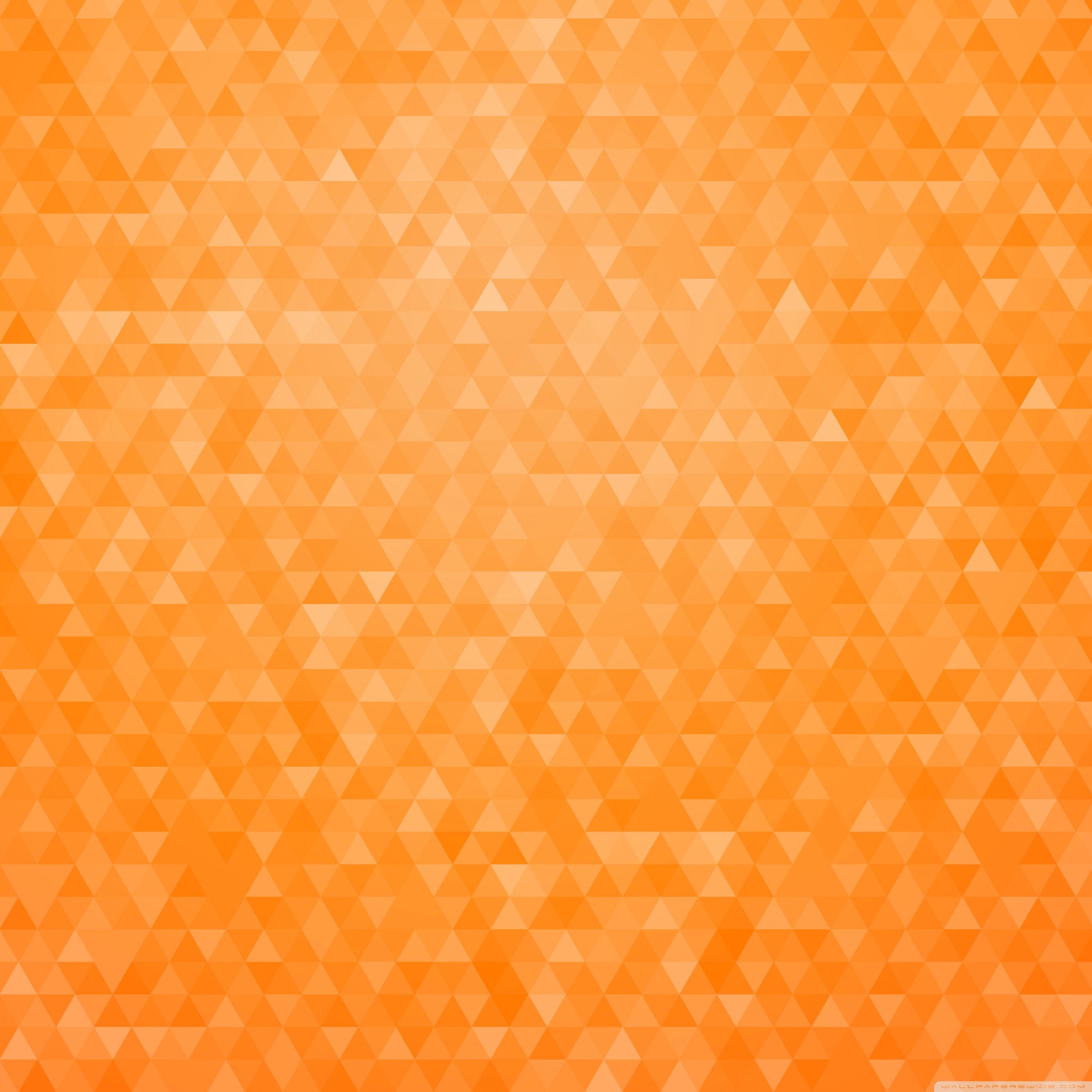 Geometric Shapes Orange Wallpapers