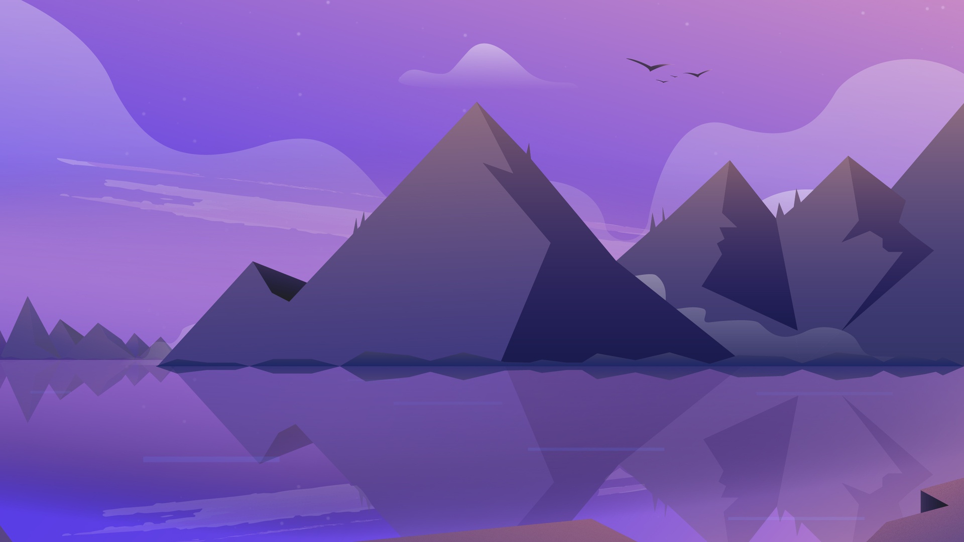 Low Poly Space Planet Minimal Wallpapers