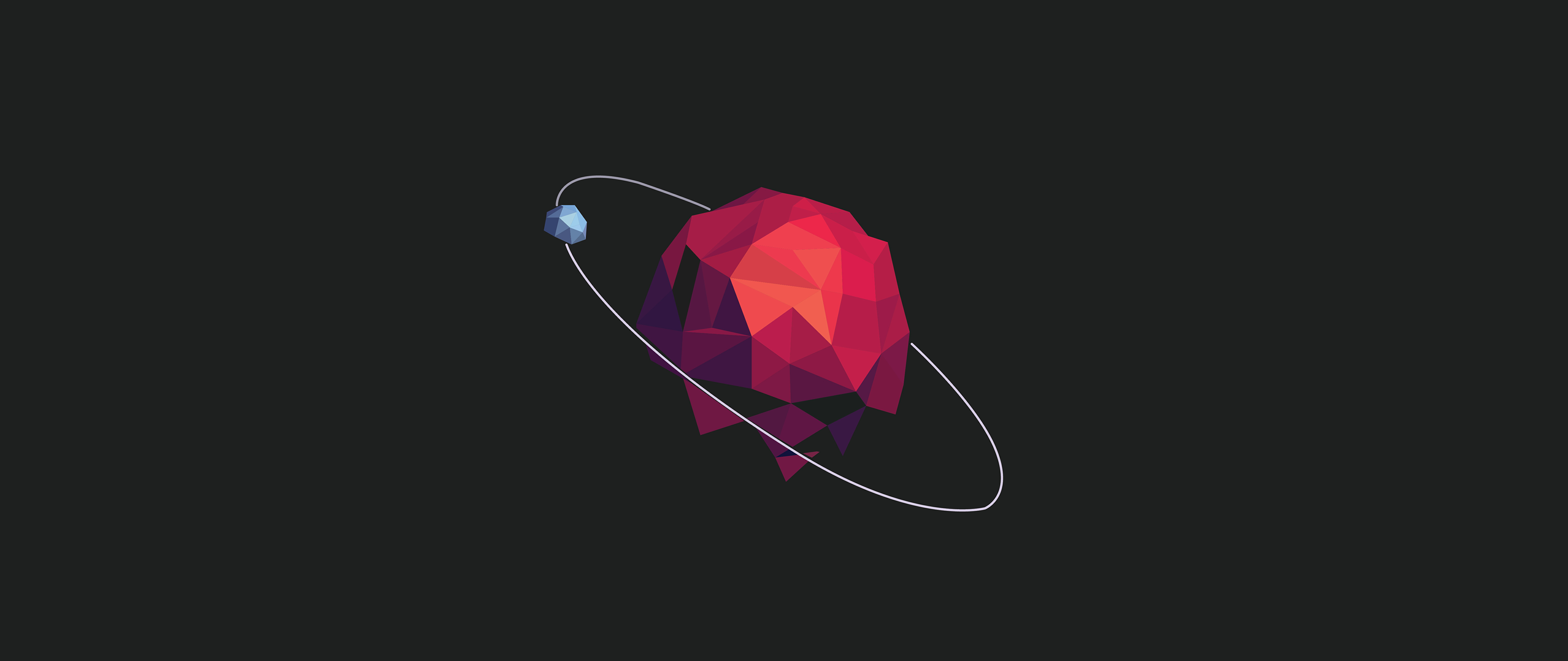 Low Poly Space Planet Minimal Wallpapers