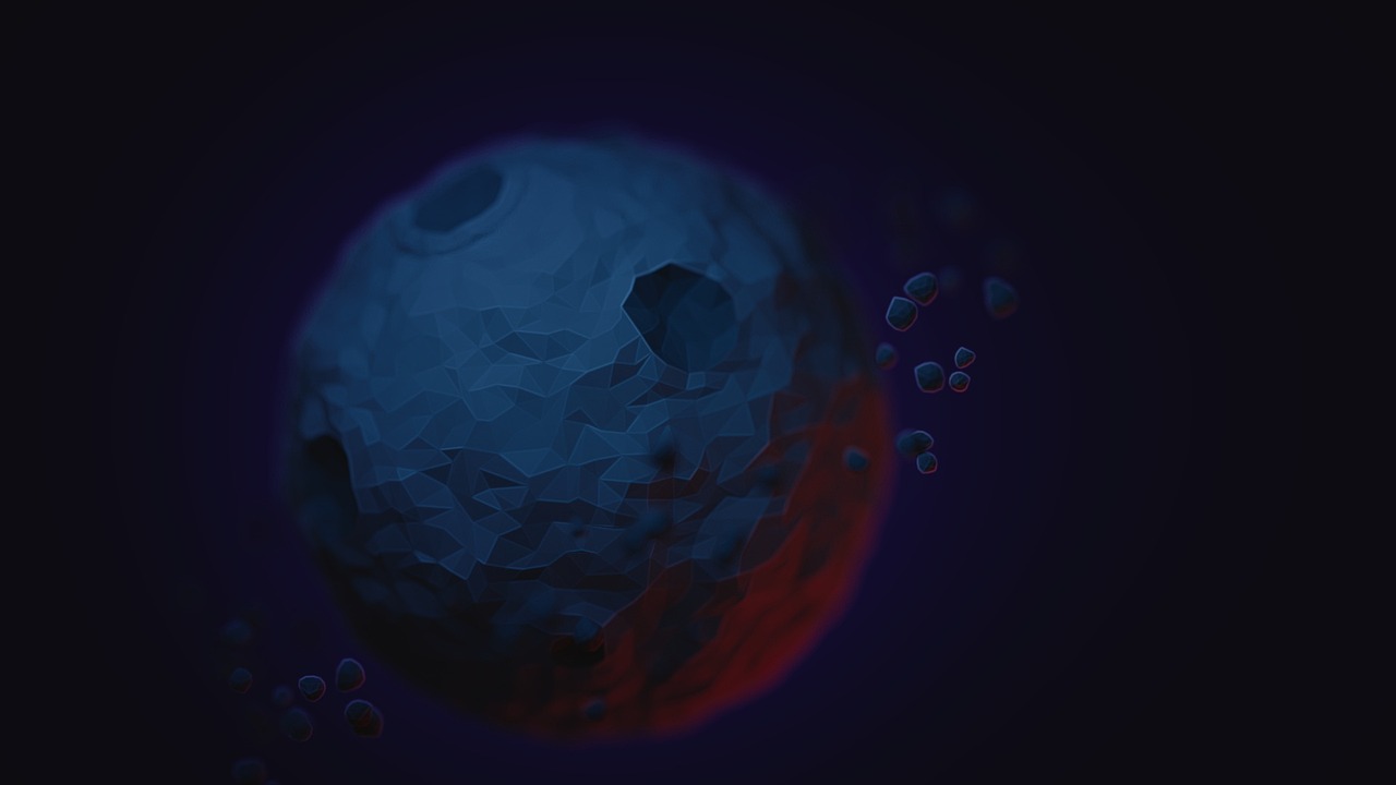 Low Poly Space Planet Minimal Wallpapers