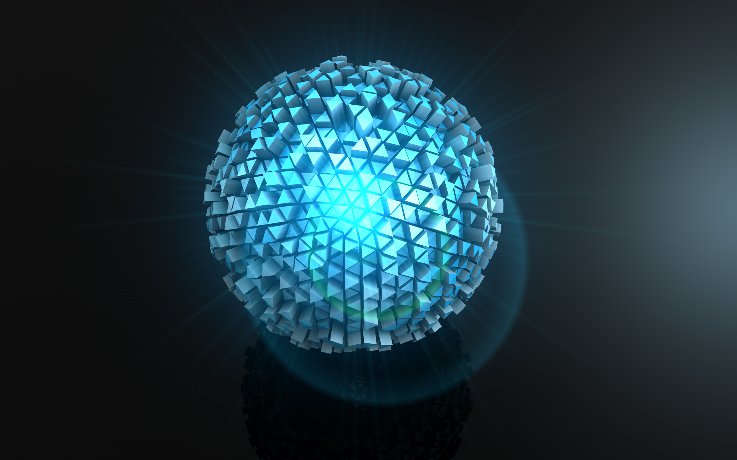 Glowing Sphere Digital Art Wallpapers