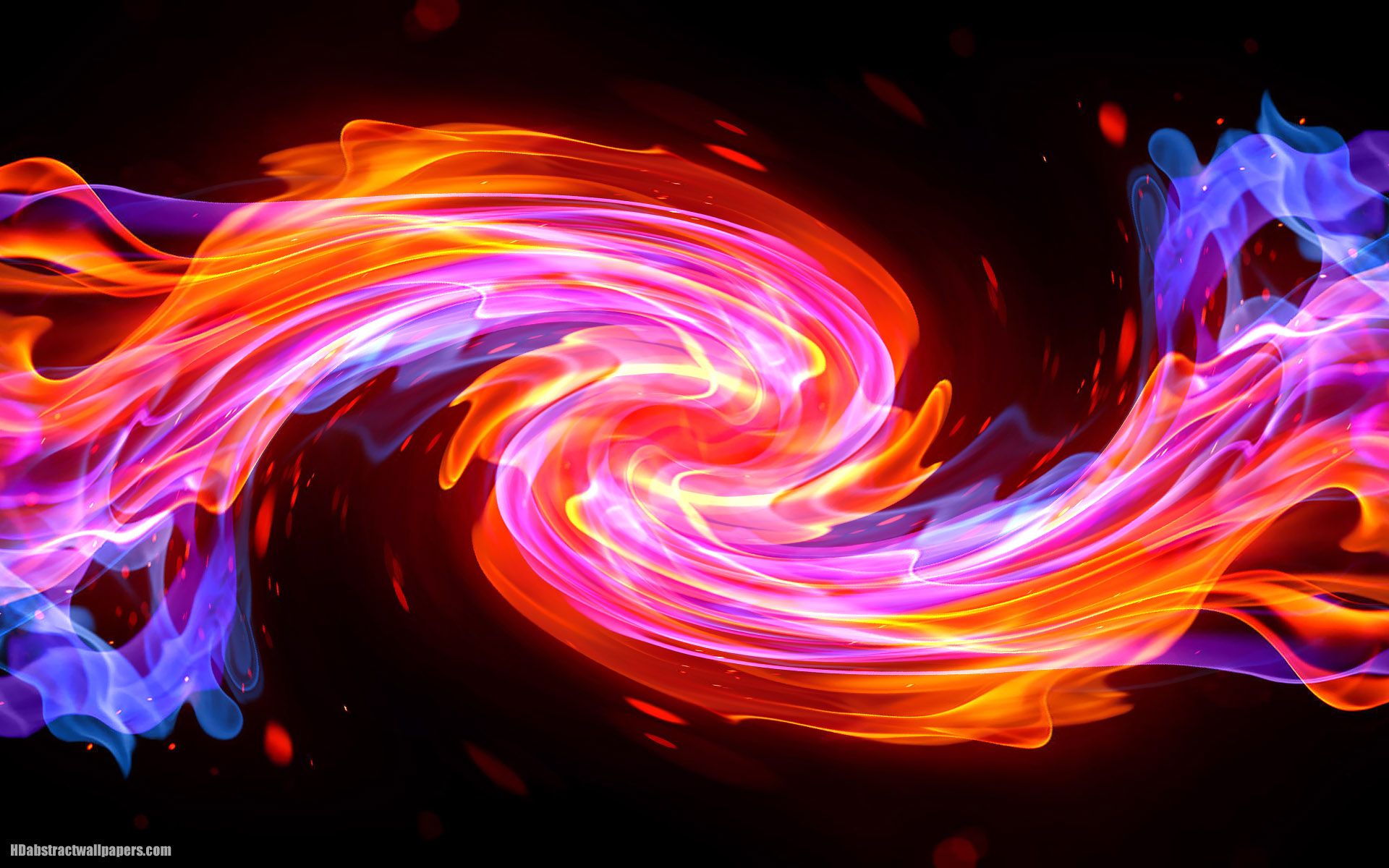 Miui Abstract Colorful Fire Wallpapers