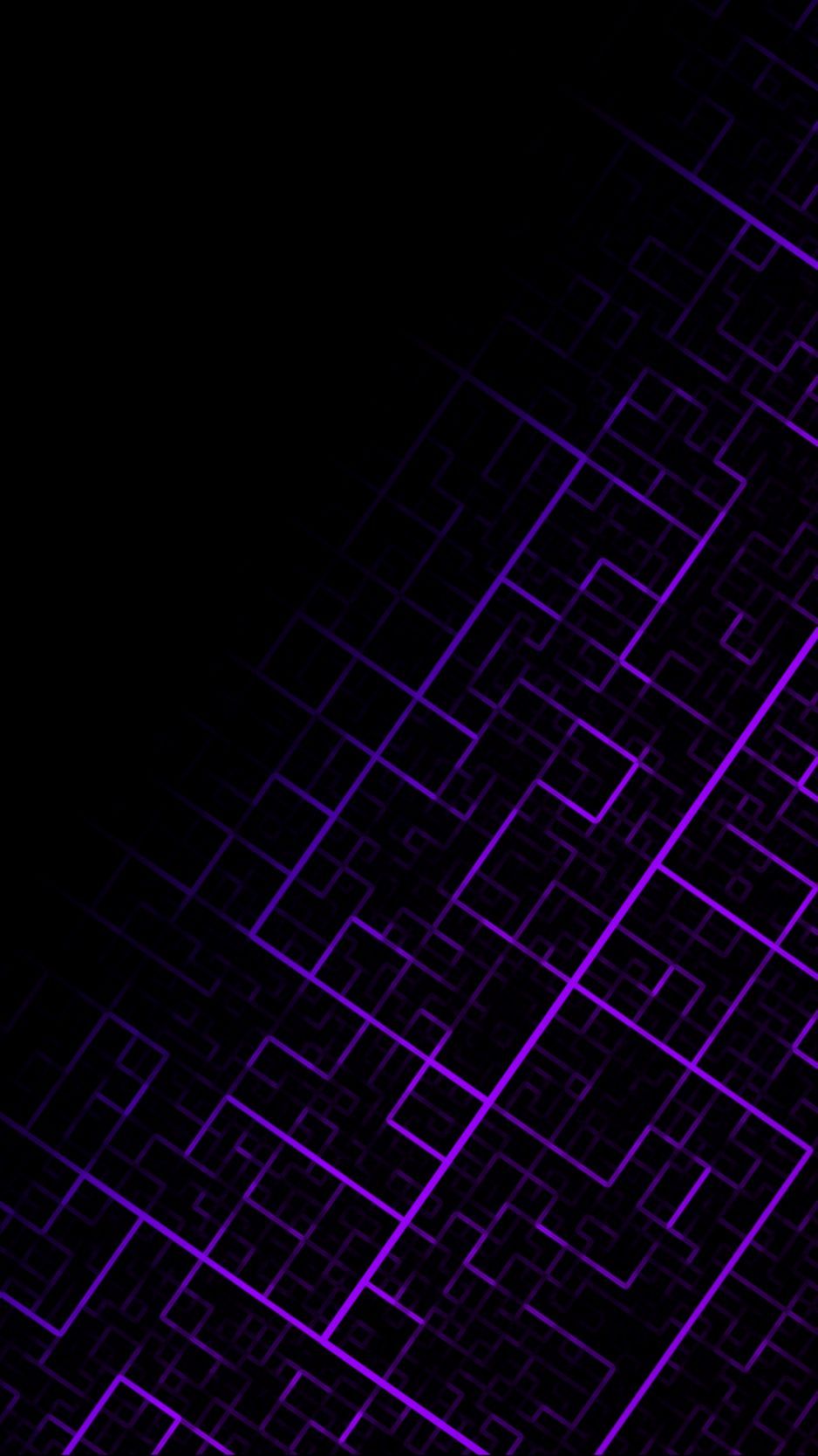 Violet Geometric Dark Shapes Wallpapers